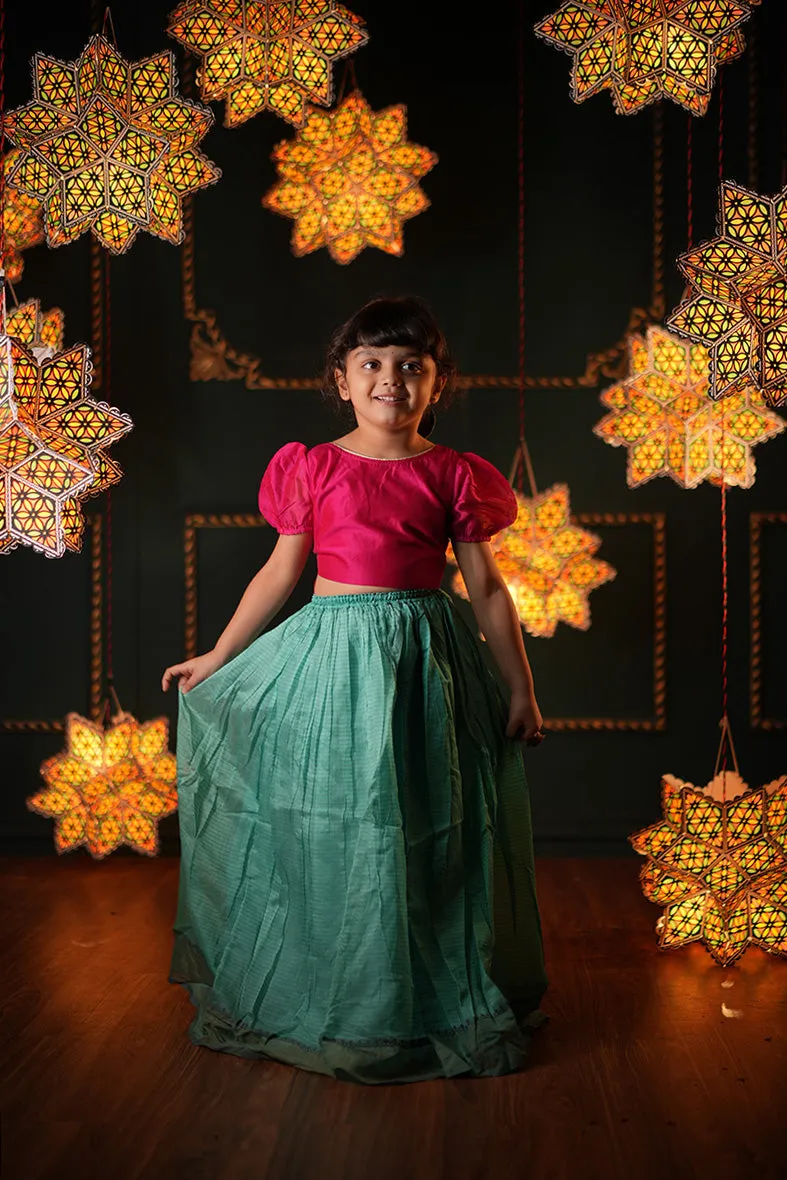 Dahlia Girls Ethnic Wear Lehanga Set