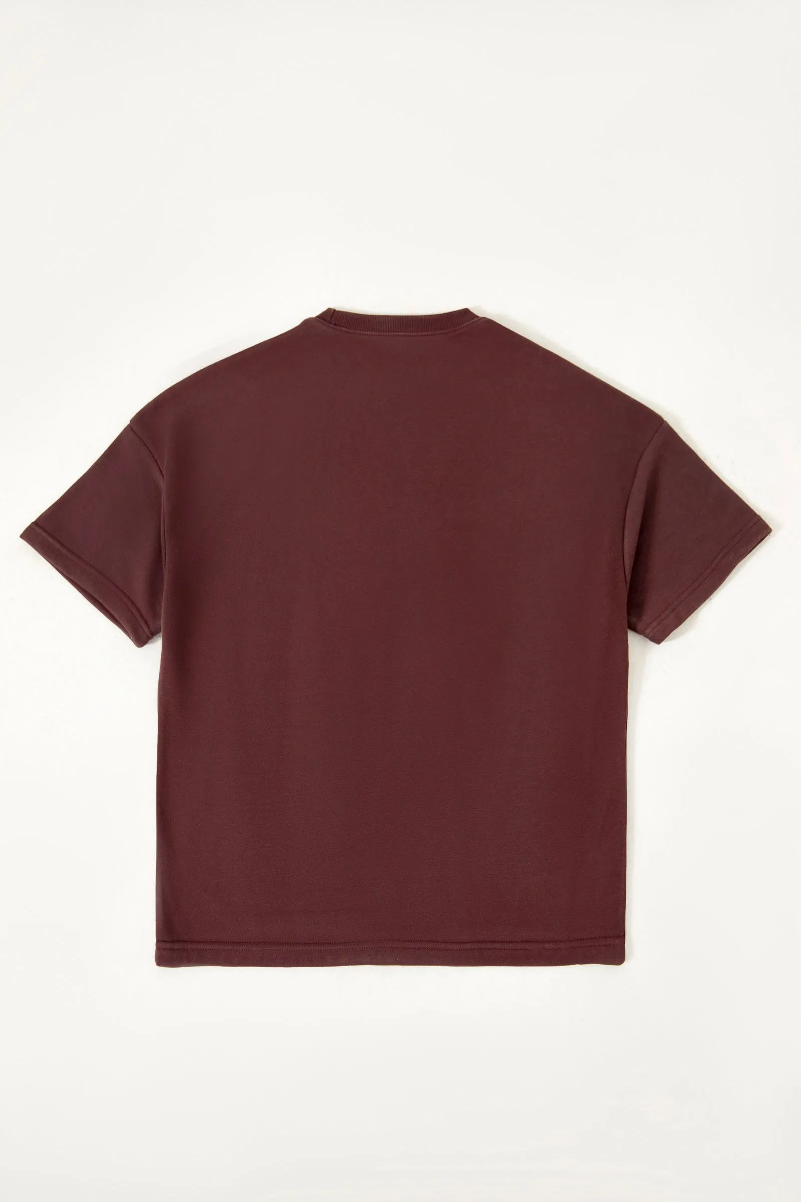 DEEP MAROON LOGO T-SHIRT