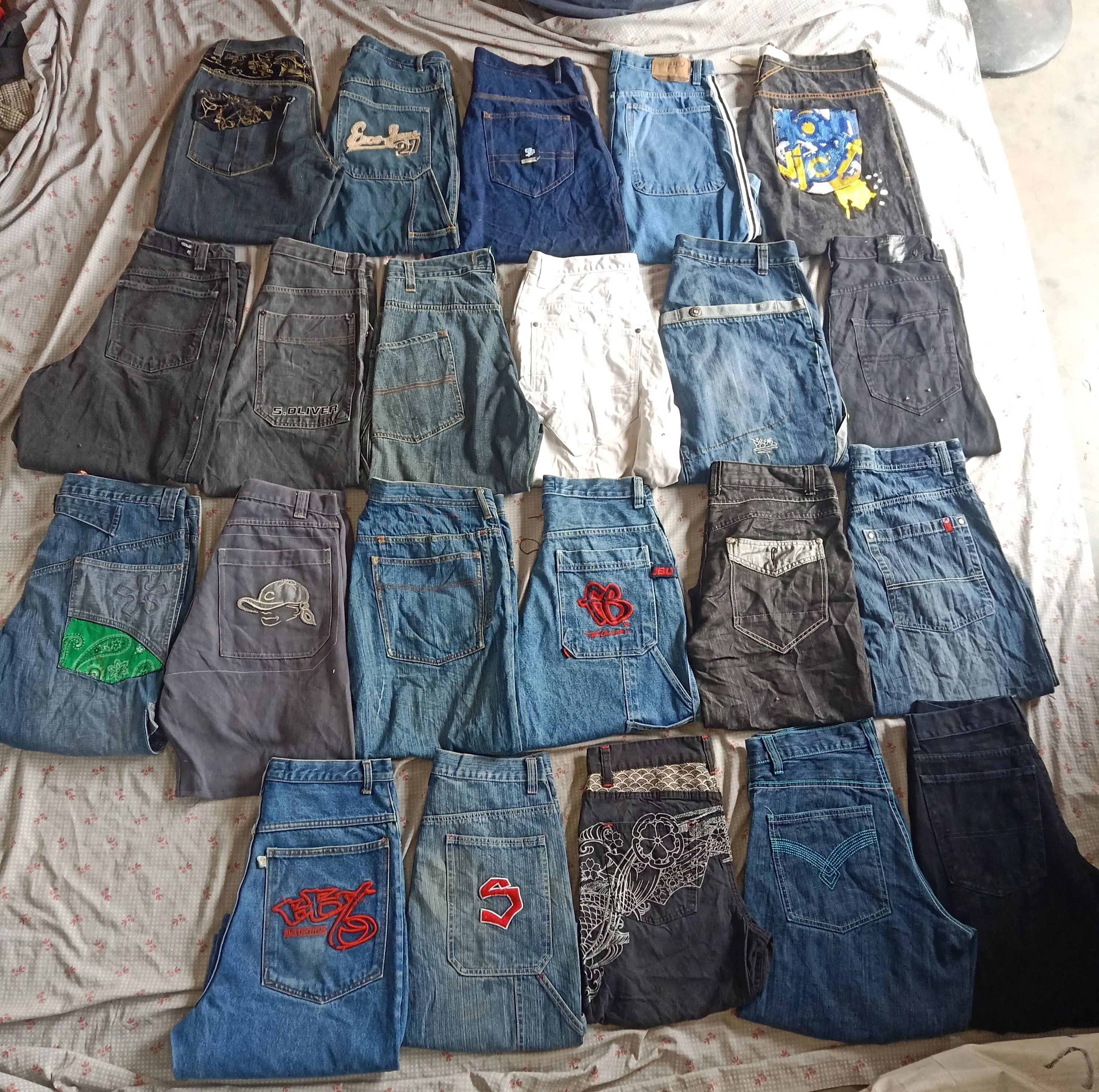 Denim hip hop jorts 22 pieces