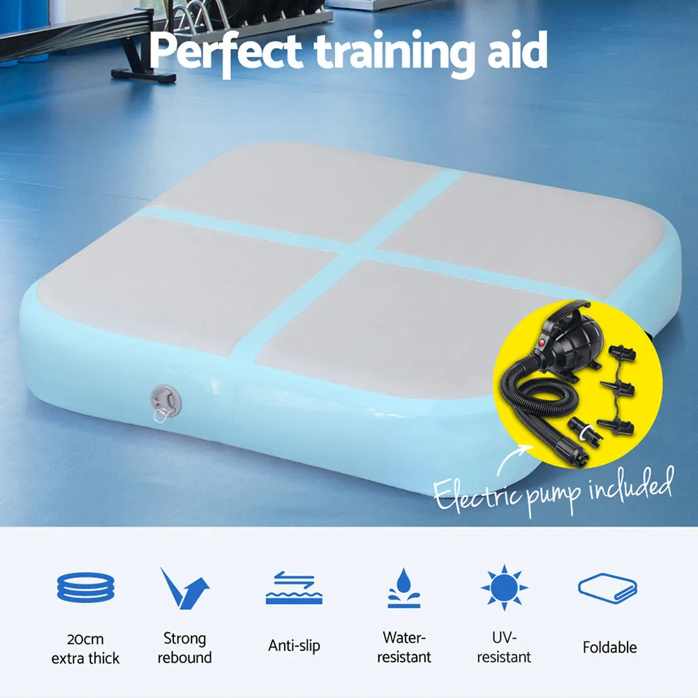 Durable 1m Gymnastics Air Track Mat With Pump - Everfit