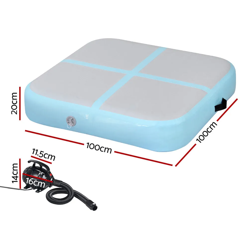 Durable 1m Gymnastics Air Track Mat With Pump - Everfit