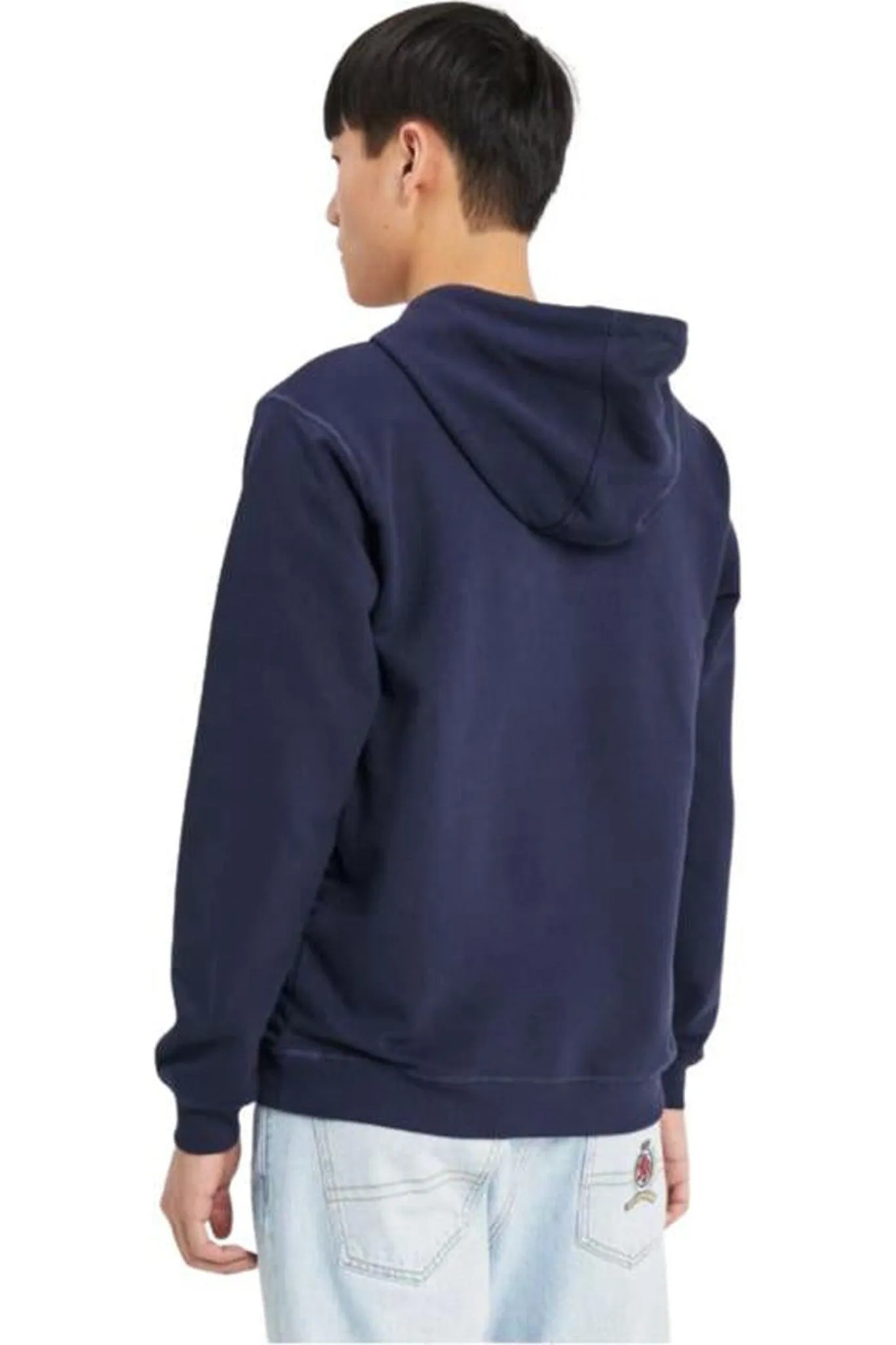 FILA Axel Logo Hoodie Navy