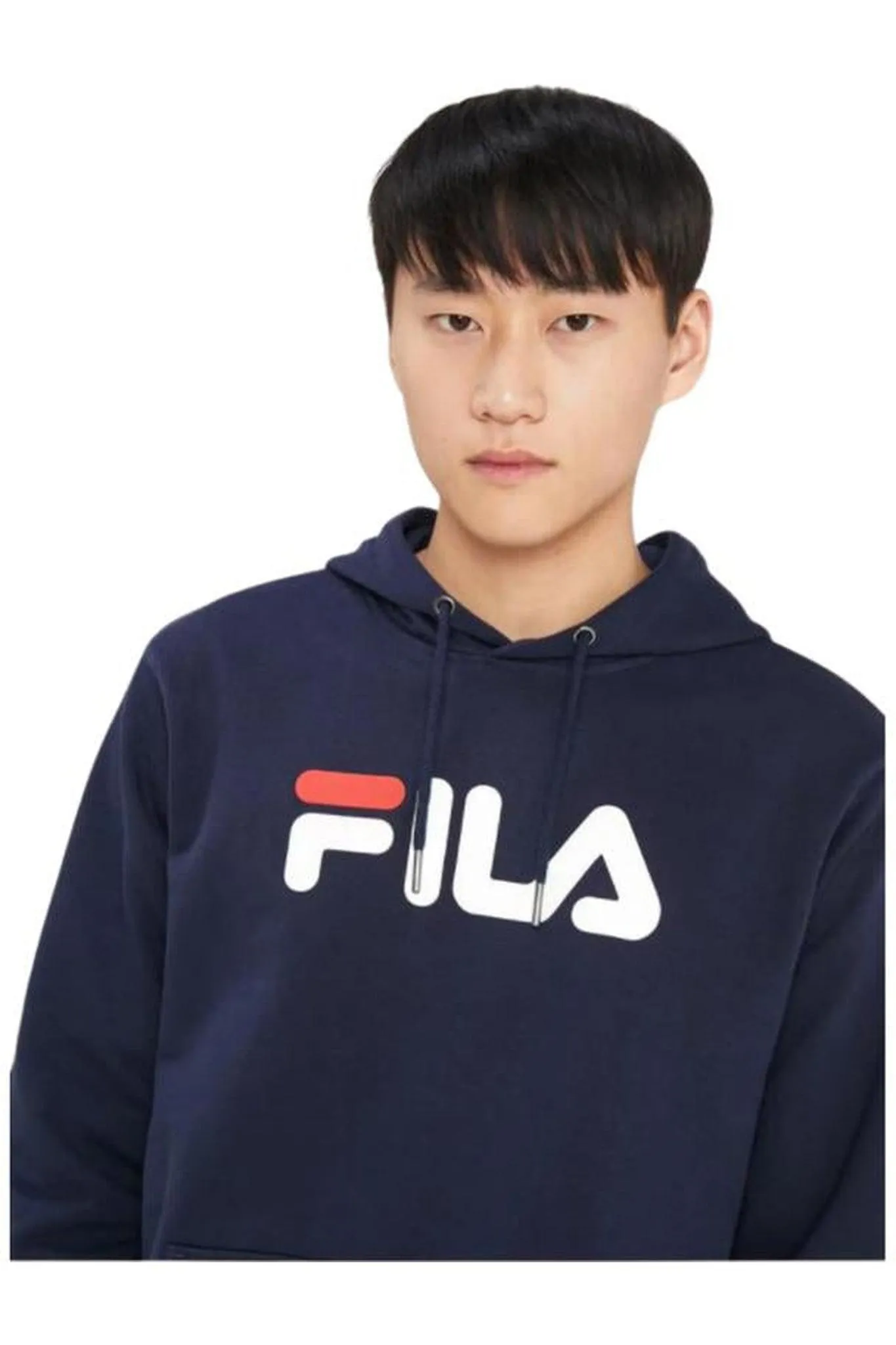 FILA Axel Logo Hoodie Navy
