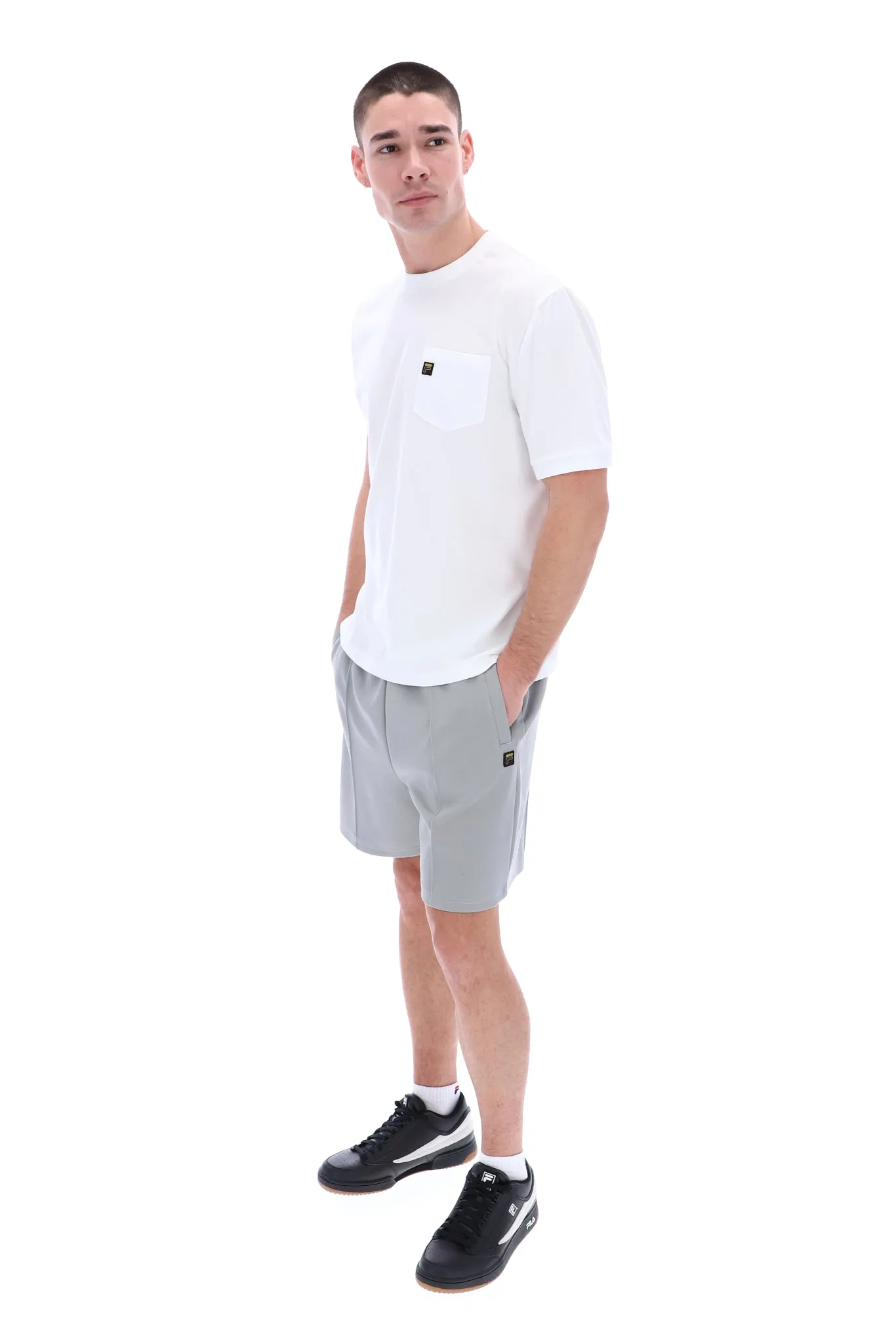FILA® GOLD TEO Cut & Sew Pocket T-Shirt/White - New SS23