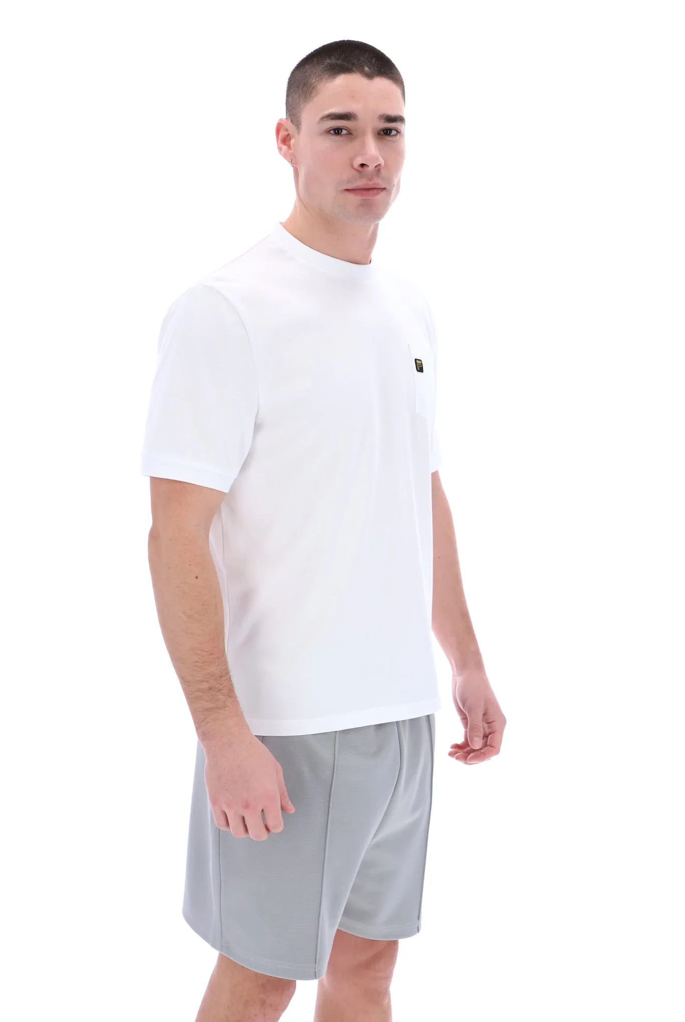 FILA® GOLD TEO Cut & Sew Pocket T-Shirt/White - New SS23
