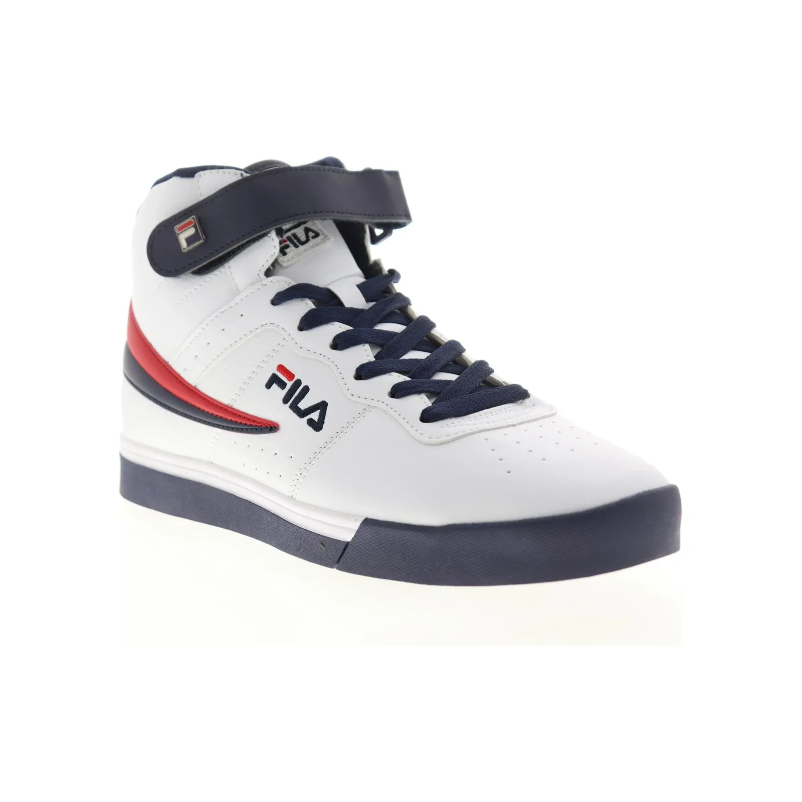 Fila Men's Vulc 13 Mid Plus Shoes - White / Blue / Red