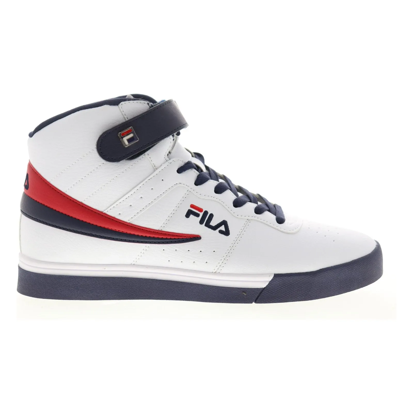 Fila Men's Vulc 13 Mid Plus Shoes - White / Blue / Red