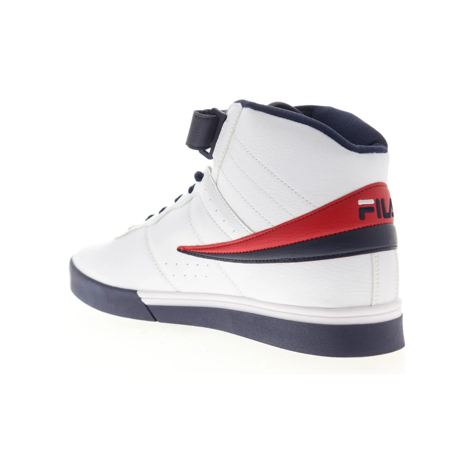 Fila Men's Vulc 13 Mid Plus Shoes - White / Blue / Red