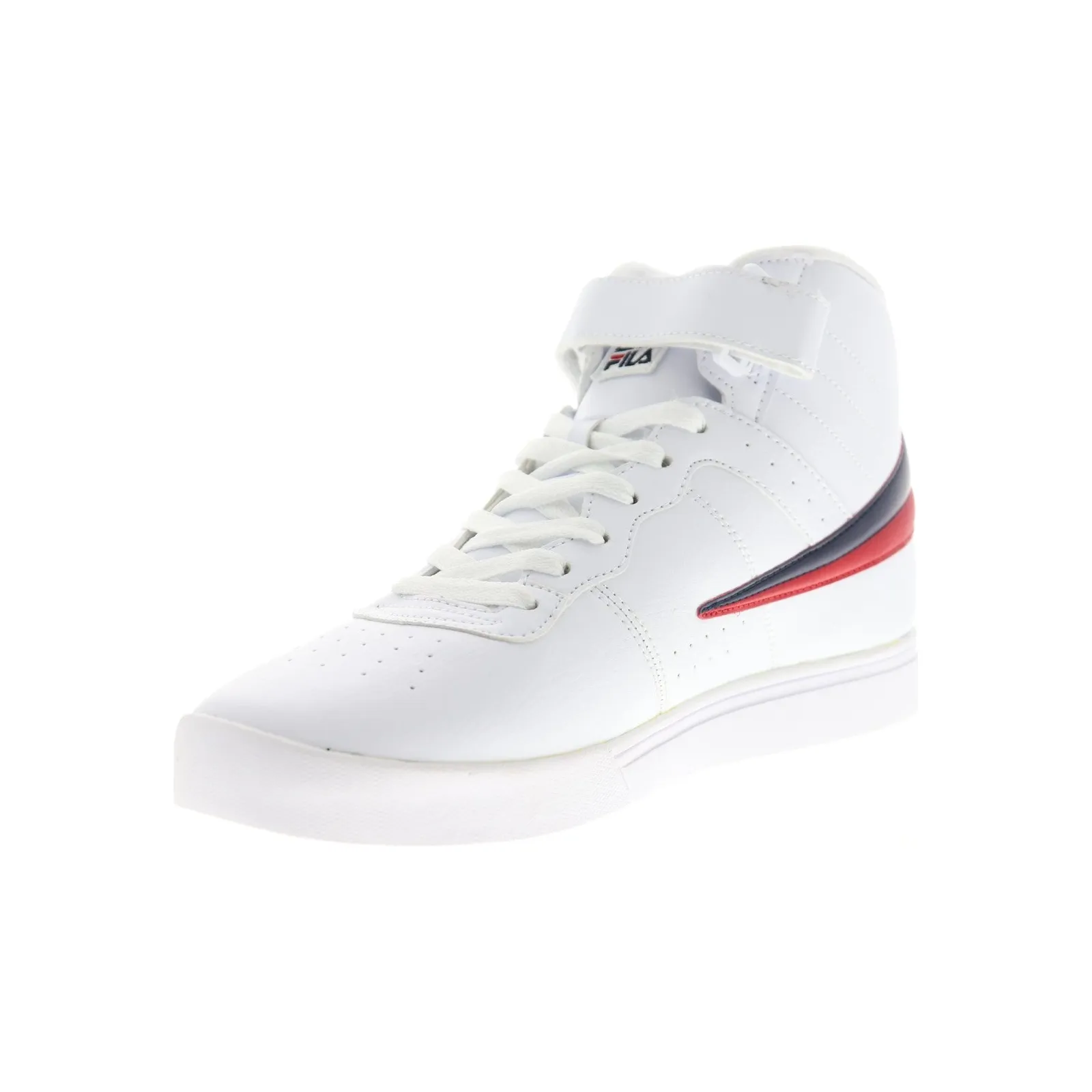 Fila Men's Vulc 13 Mid Plus Shoes - White / Red