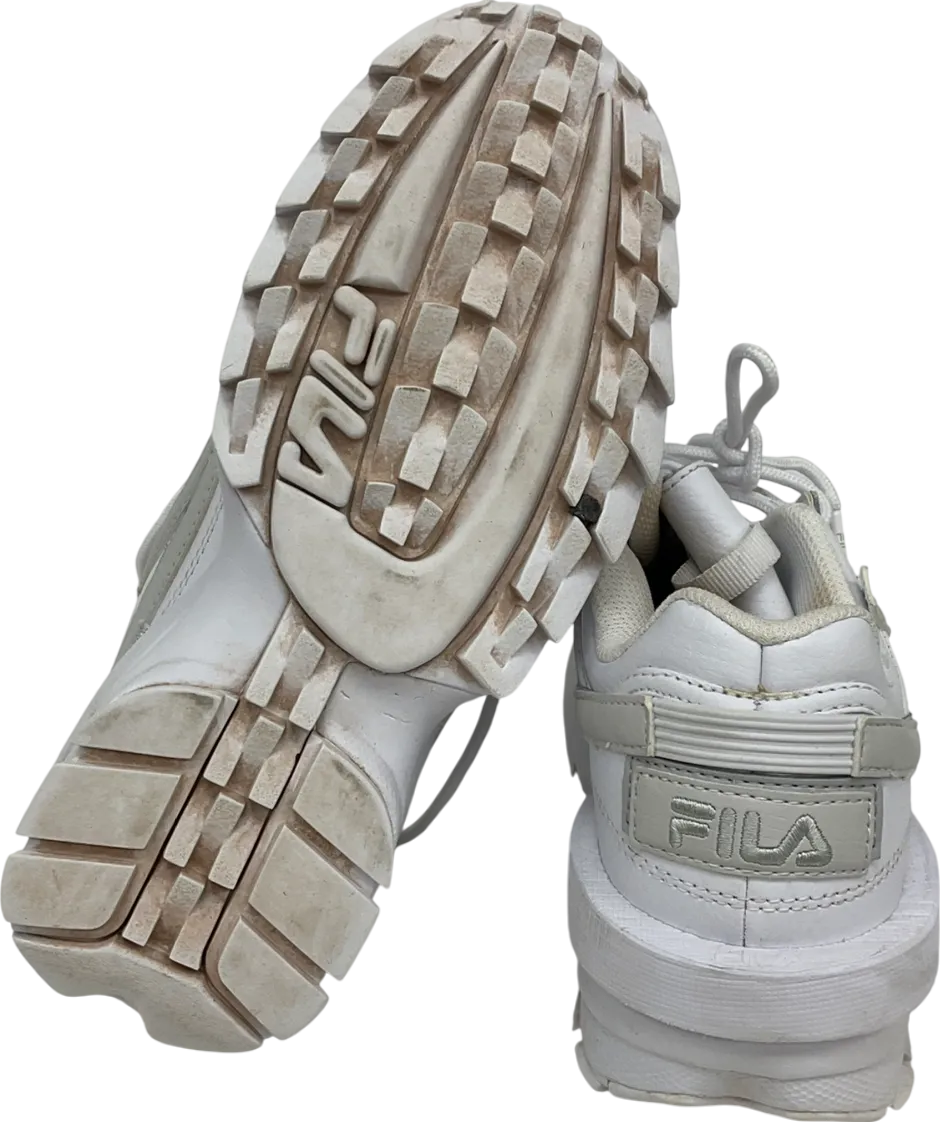 FILA White Fila Disruptor Ii Women's Trainers UK 5.5 EU 38.5 👠