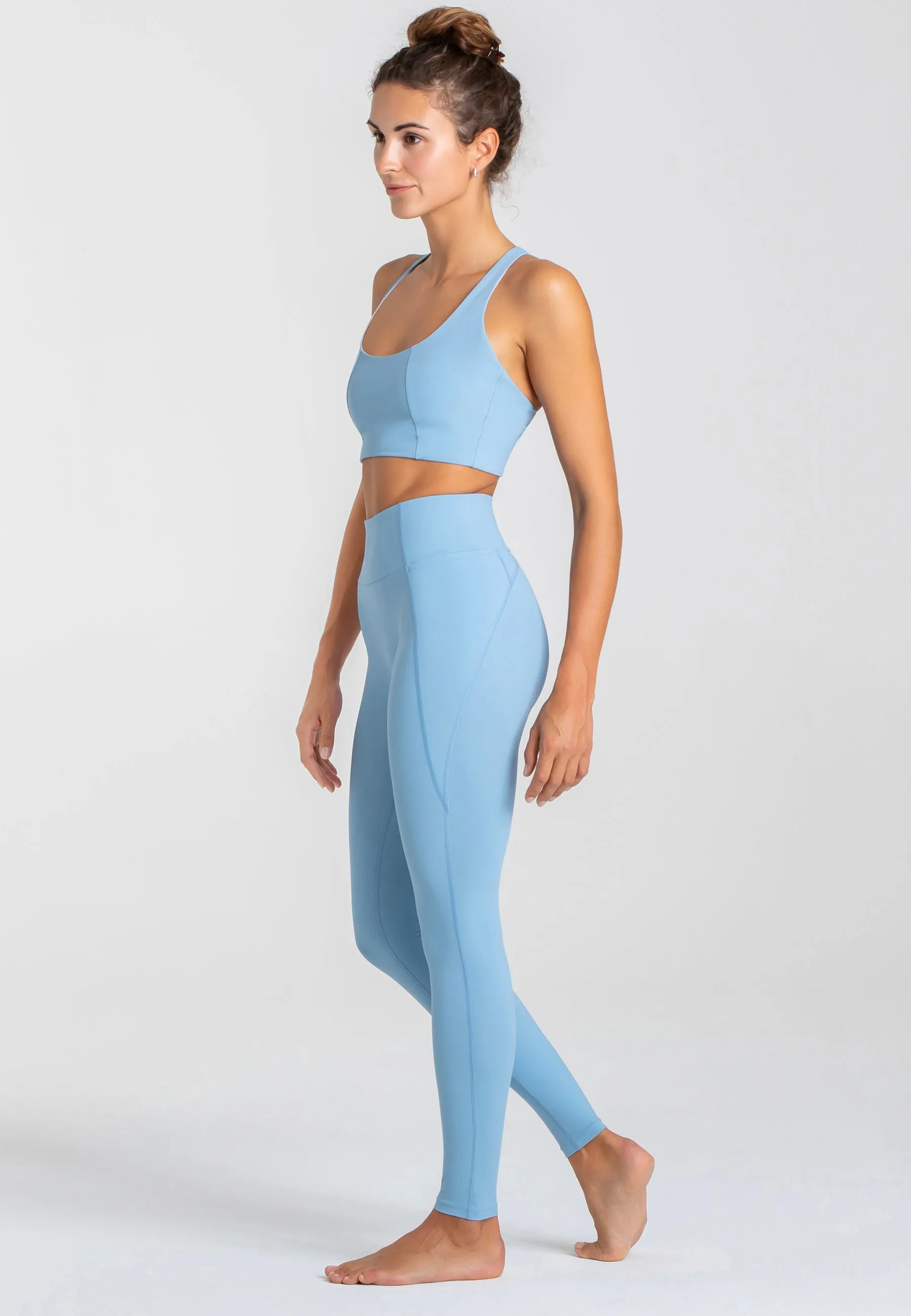 Force BH & Stretch Leggings Set - Dusty Baby Blue