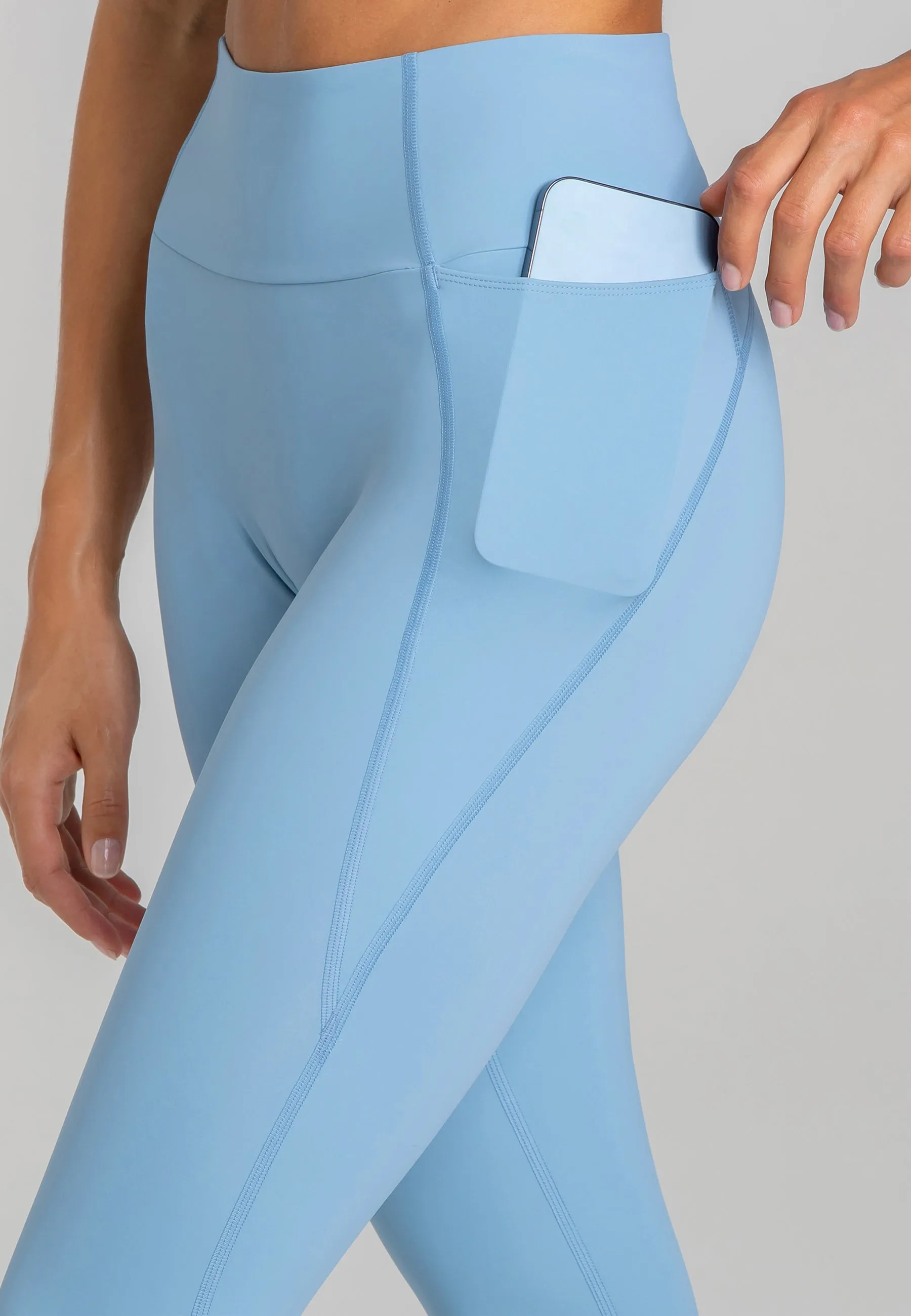 Force BH & Stretch Leggings Set - Dusty Baby Blue