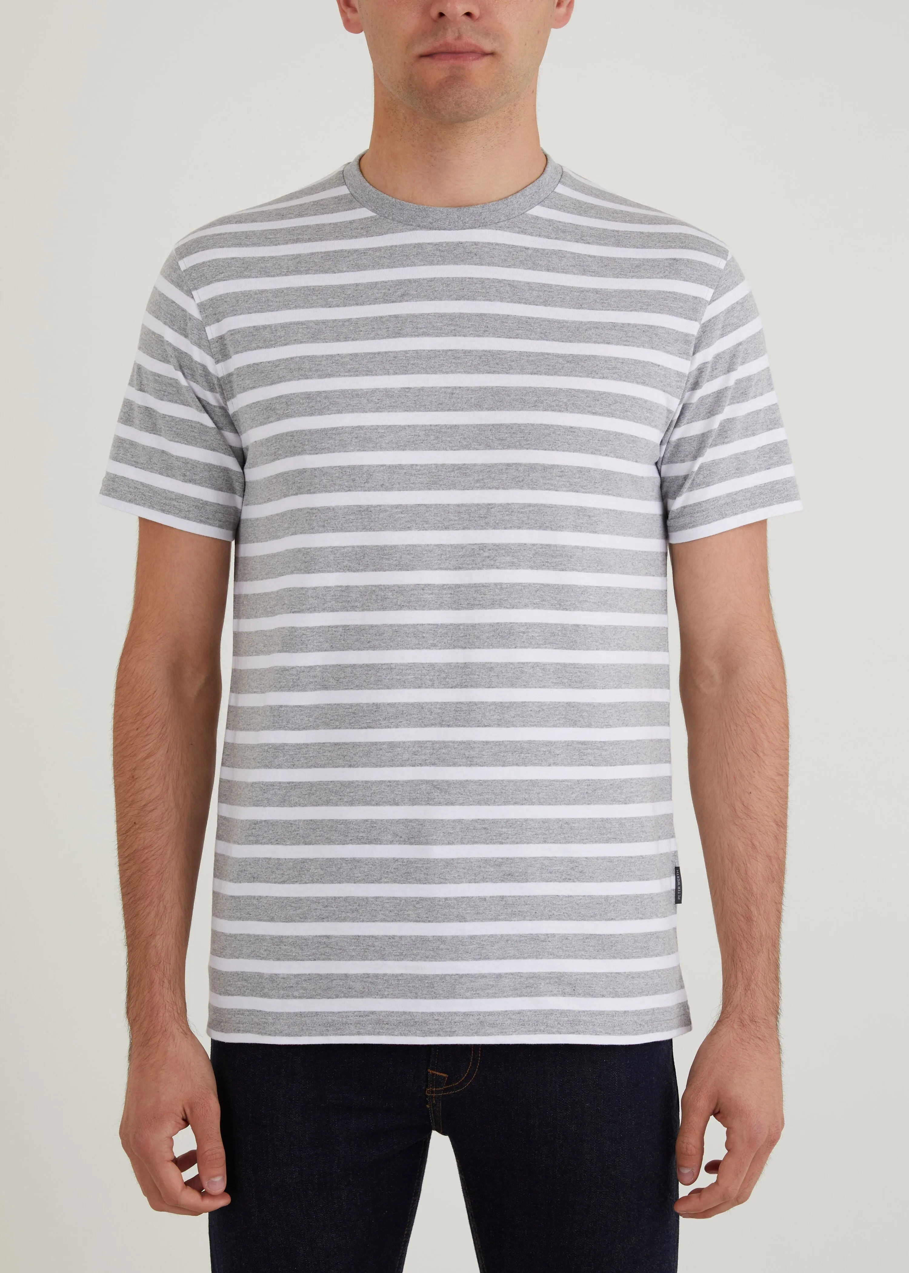 Gibson T-Shirt - Grey Marl/White