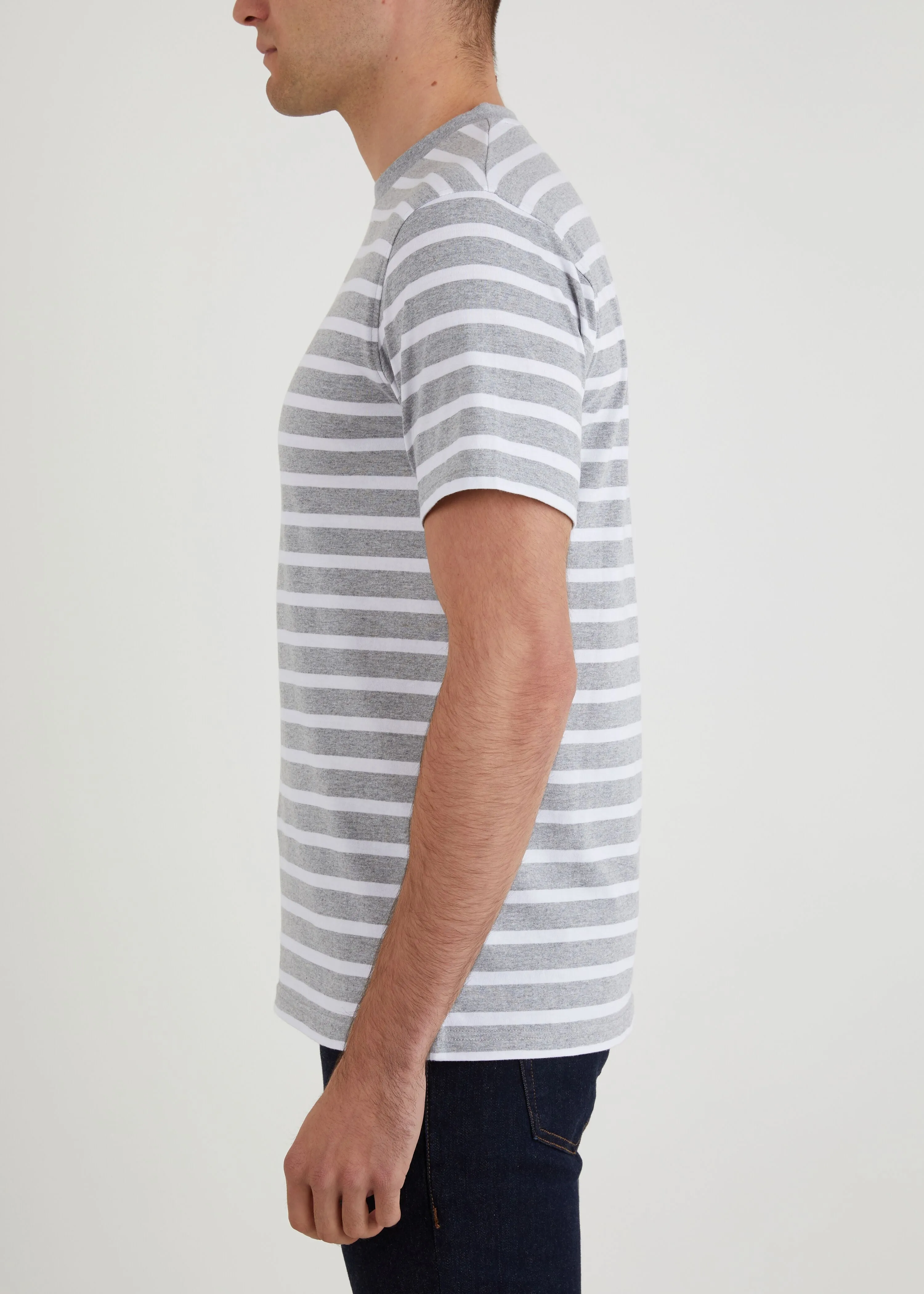 Gibson T-Shirt - Grey Marl/White