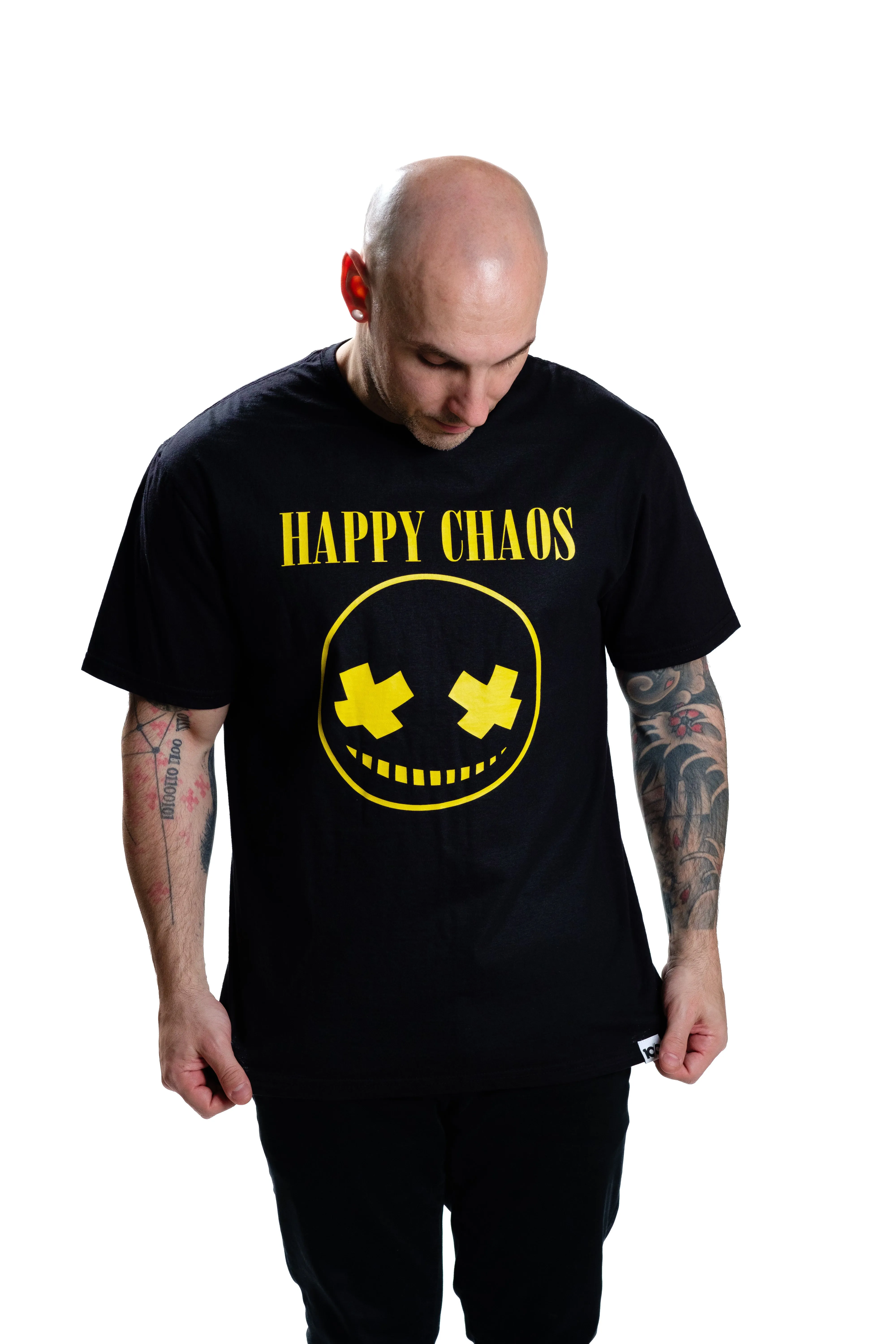 GUILTY GEAR - 'Happy Chaos Smiley' T-Shirt - Black