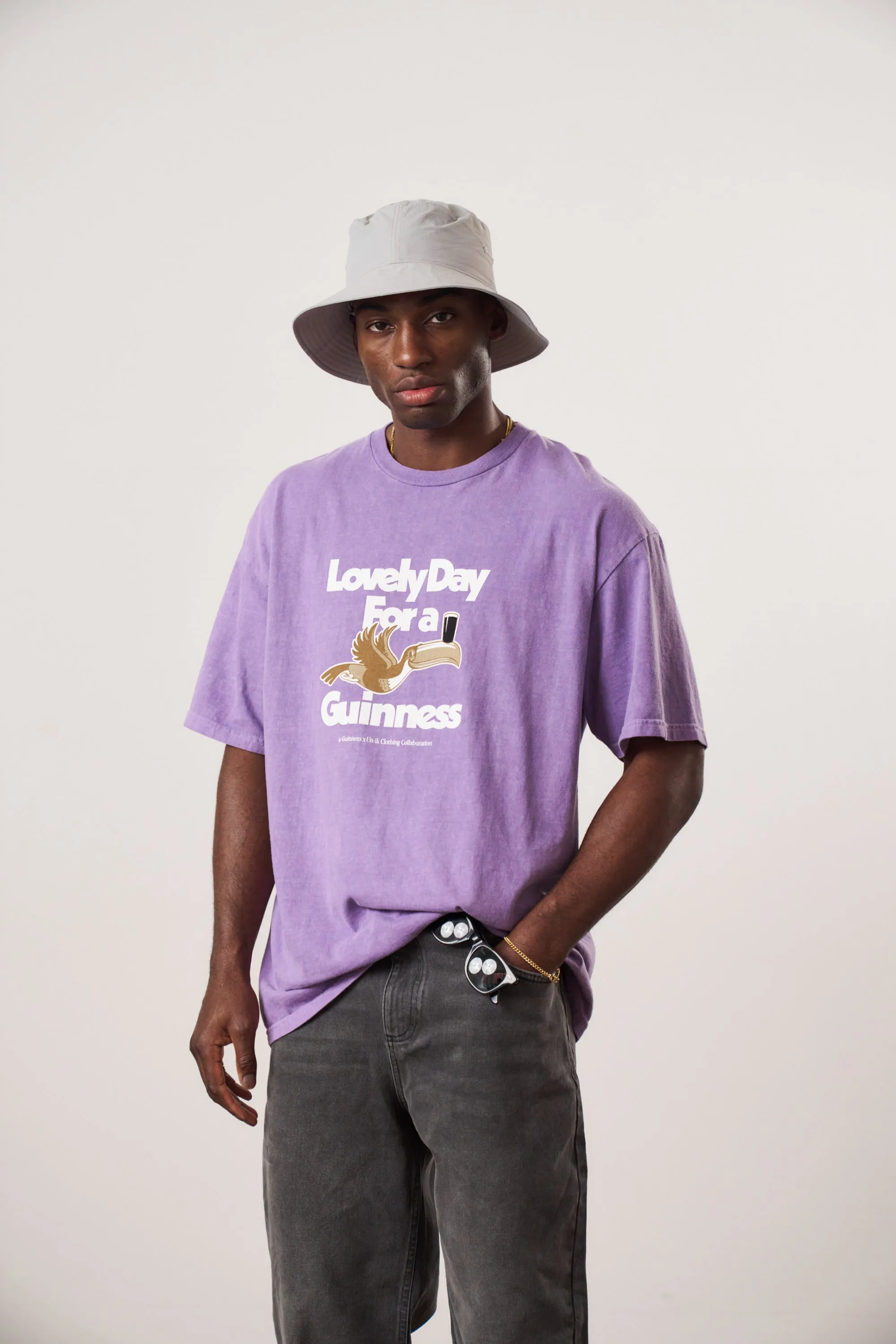 Vintage Washed Blue/Purple Twinpack Guinness x UN:IK Lovely Day Tee.