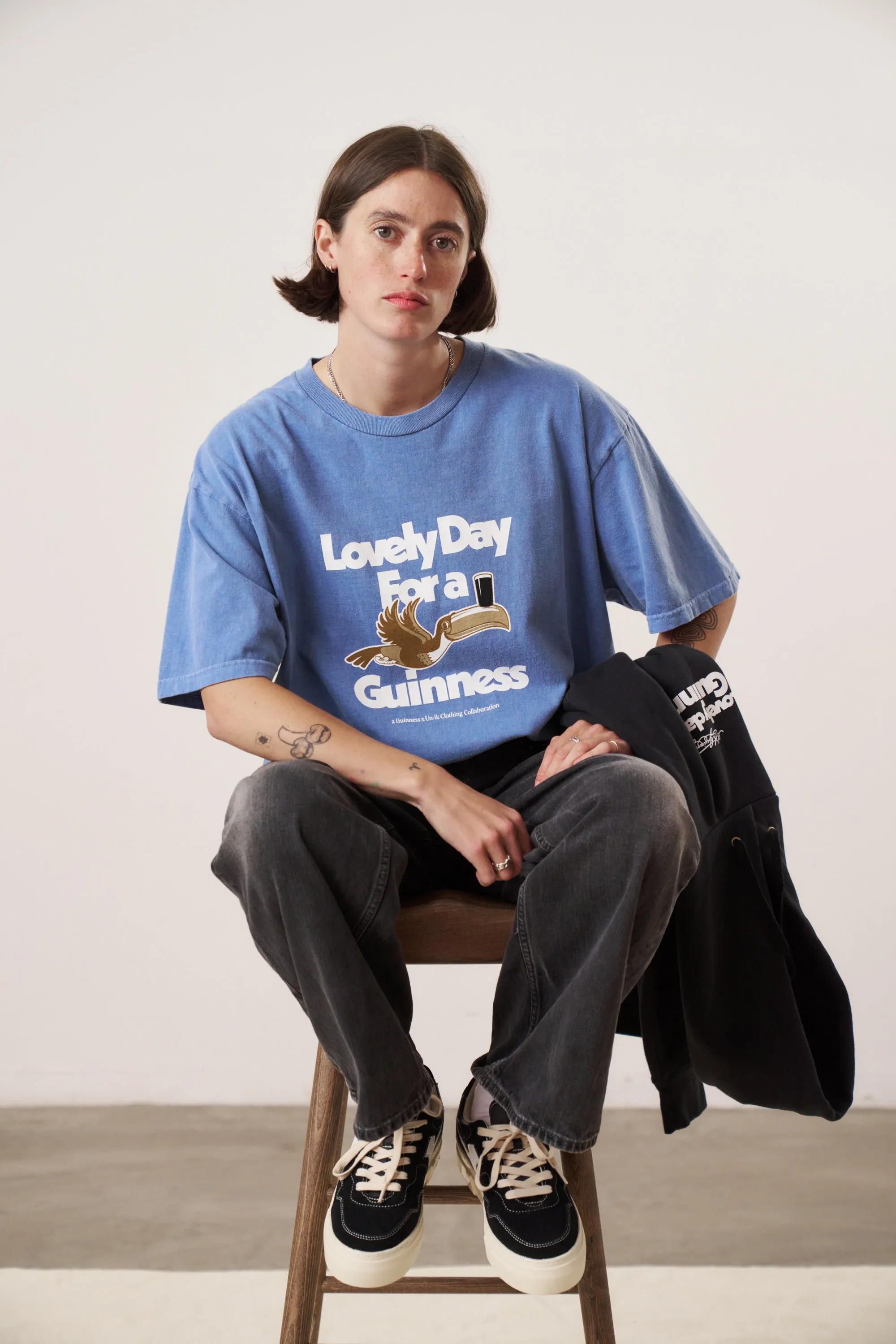 Vintage Washed Blue/Purple Twinpack Guinness x UN:IK Lovely Day Tee.