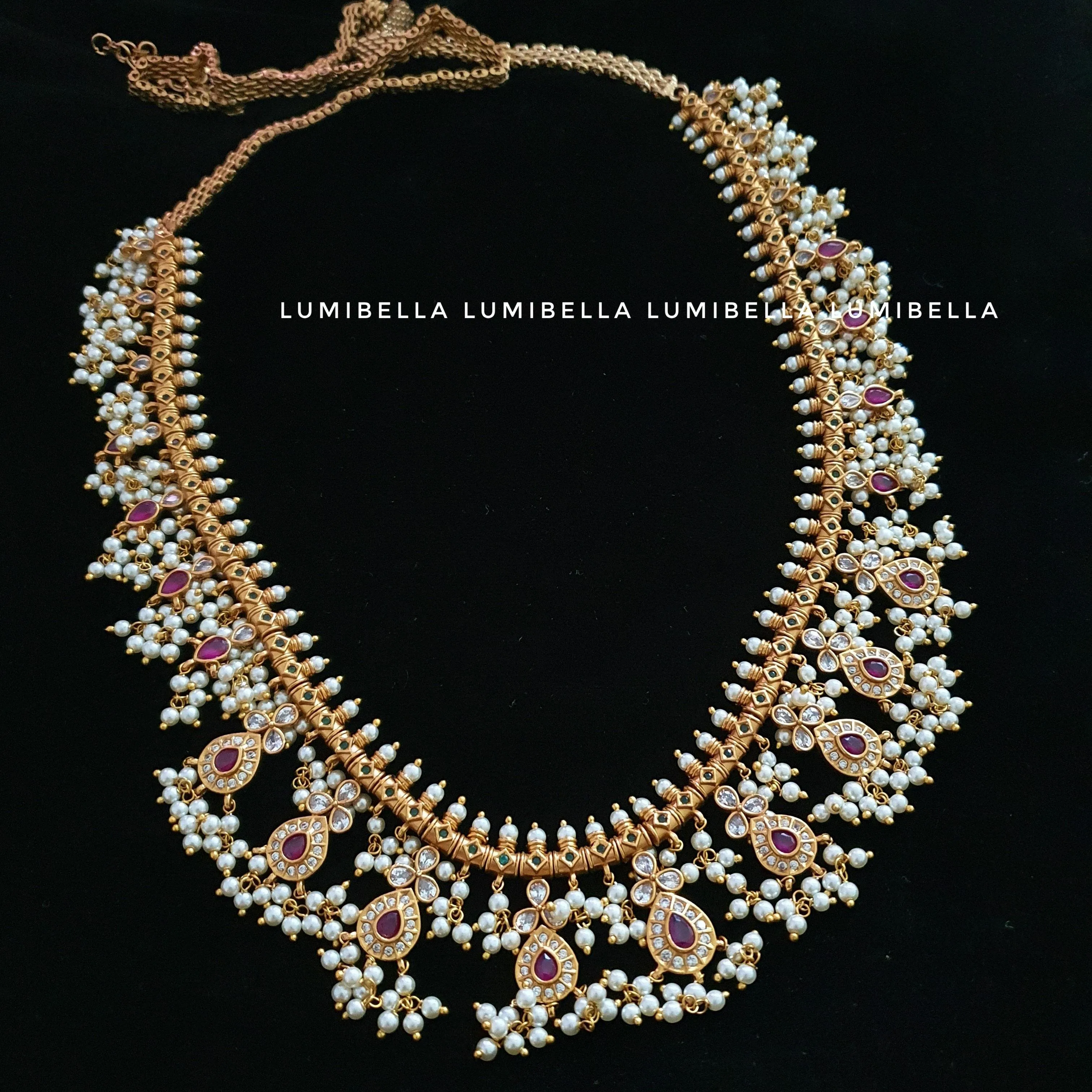 Guttapusalu Style Matte Finish Hip Chain