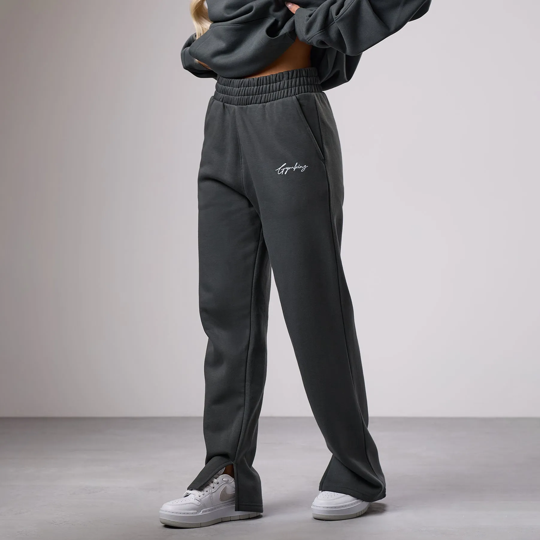 Gym King Reset Straight Leg Jogger - Green Smoke