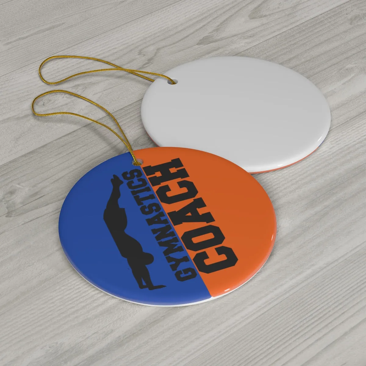 Gymnastics Coach Ornament, Personalized Gymnastics Coach Christmas Ornament