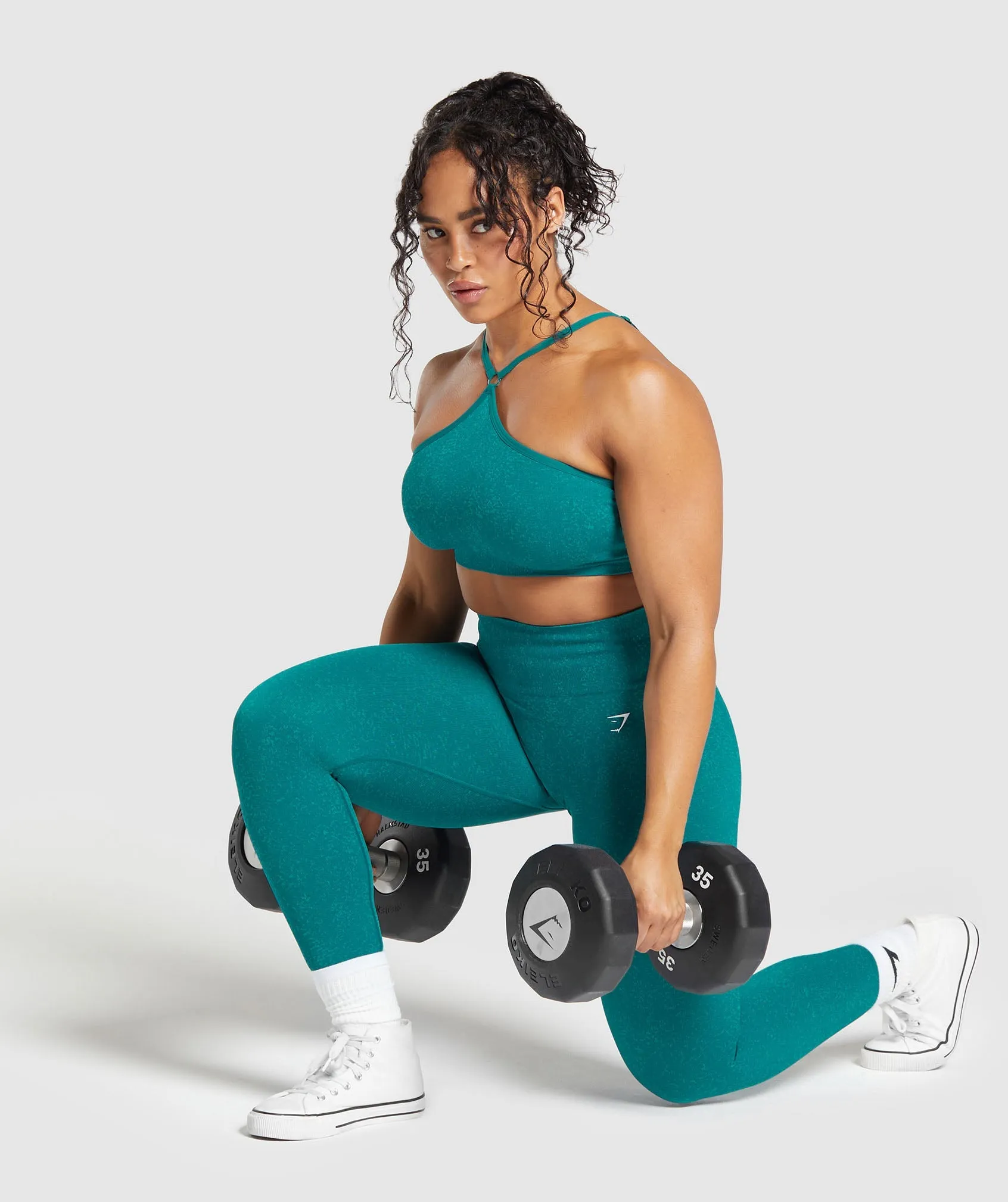Gymshark Adapt Fleck Seamless Leggings - Ocean Teal/Artificial Teal