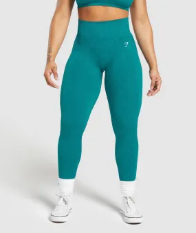 Gymshark Adapt Fleck Seamless Leggings - Ocean Teal/Artificial Teal