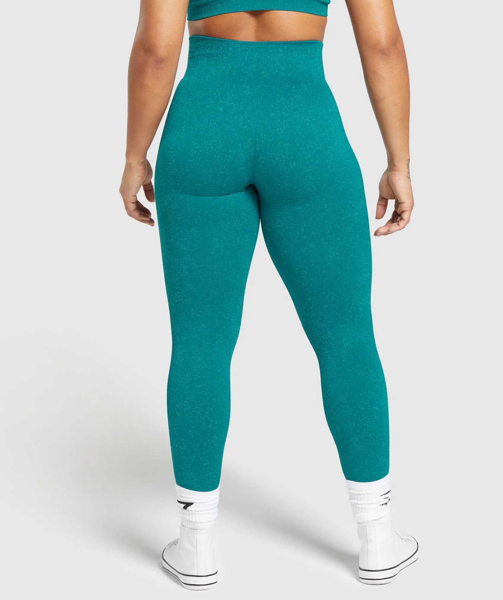 Gymshark Adapt Fleck Seamless Leggings - Ocean Teal/Artificial Teal