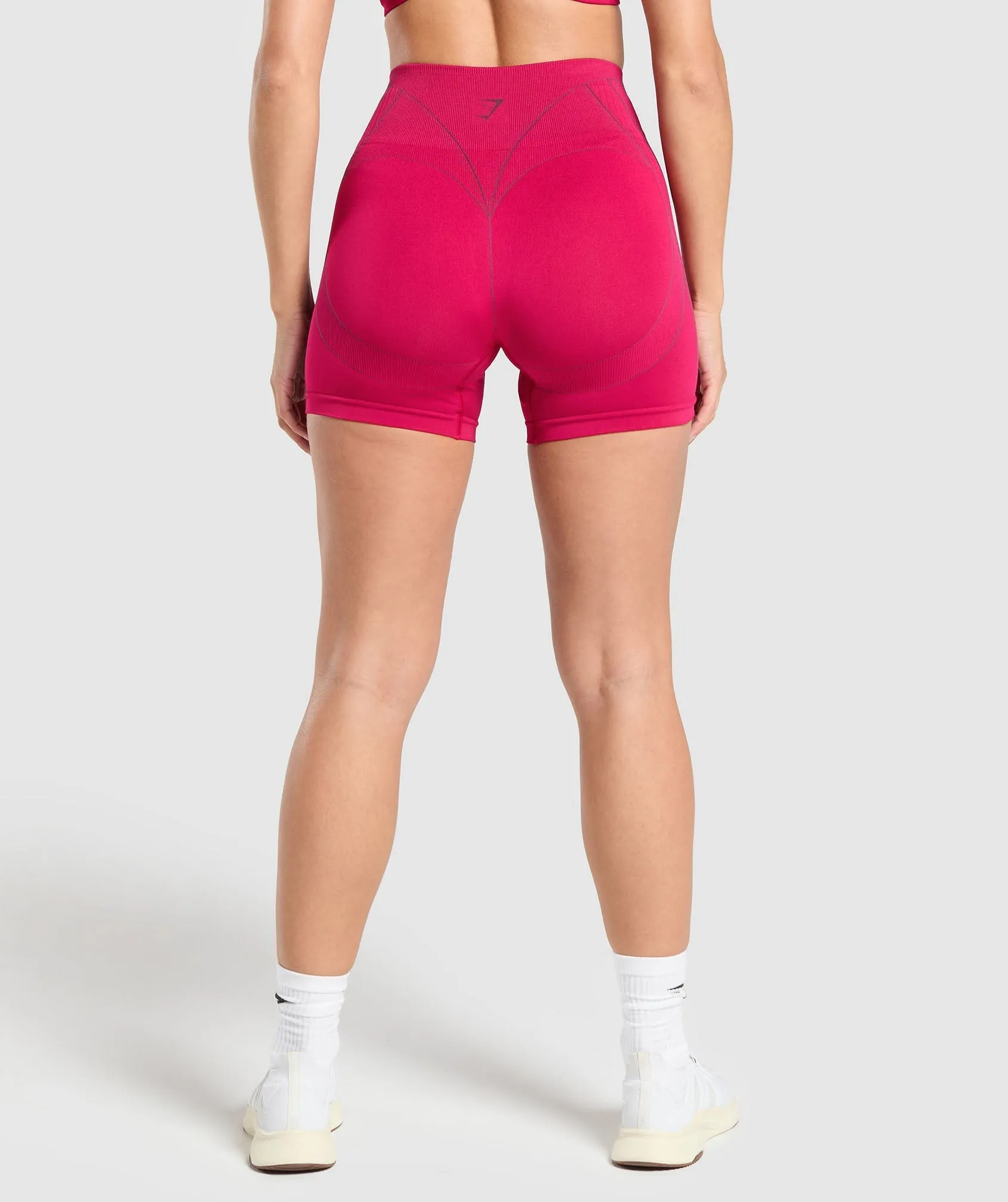 Gymshark Apex Contrast Shorts - Build Pink/Asphalt Grey