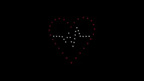 Heart pulse animation - 50 drones