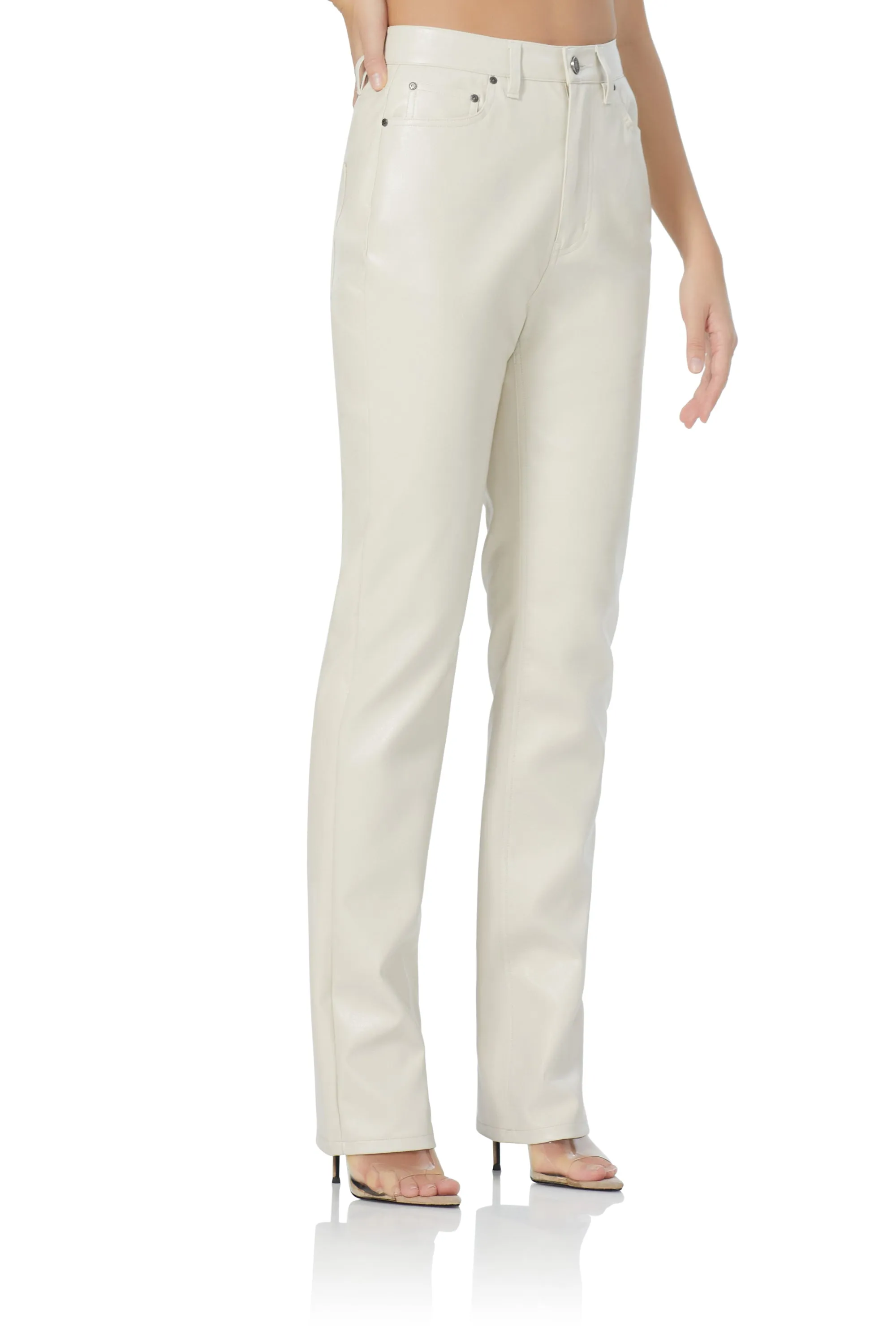 Heston Straight Leg Pant - Off White