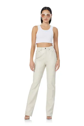 Heston Straight Leg Pant - Off White