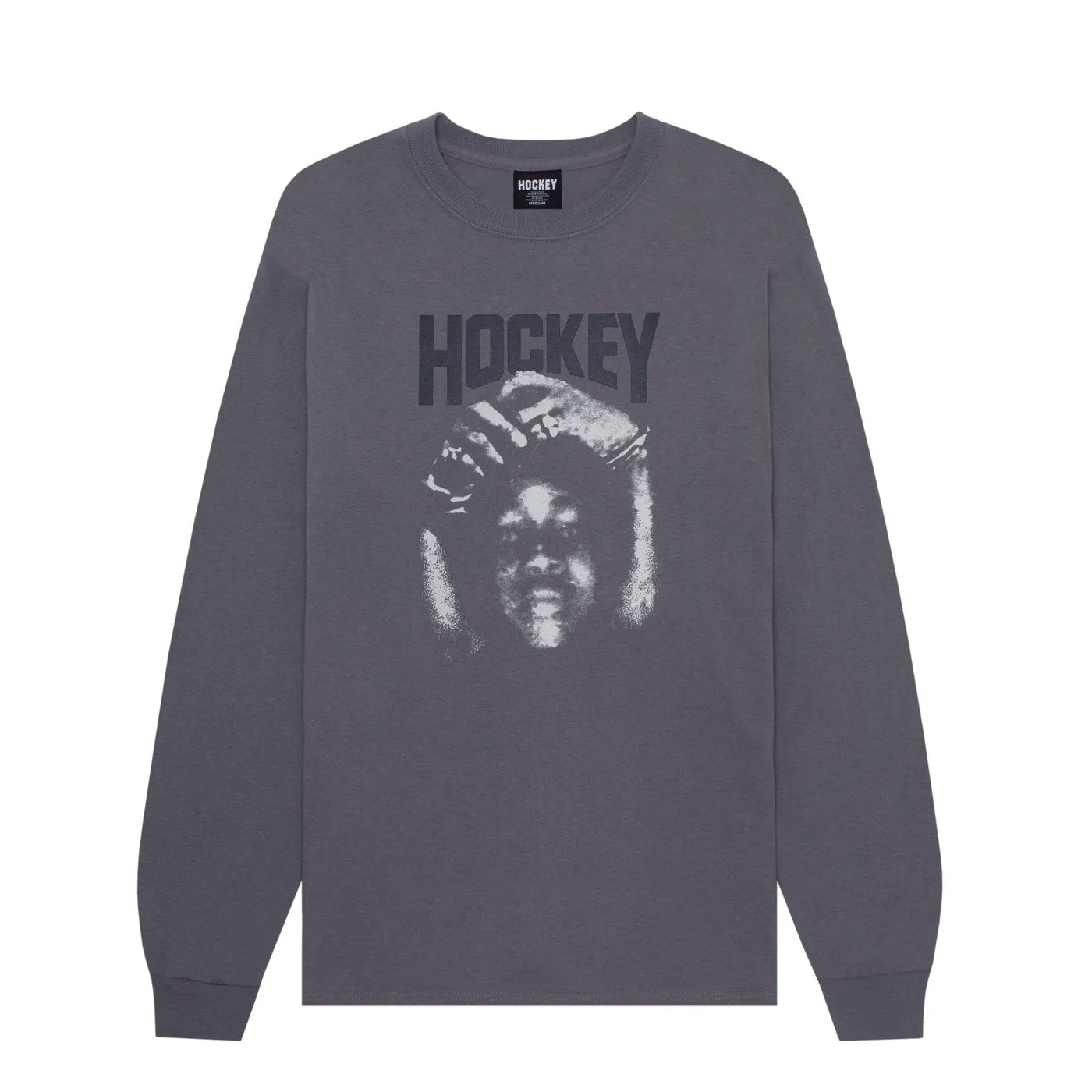 HOCKEY CALEB DEBUT L/S TEE - CHARCOAL