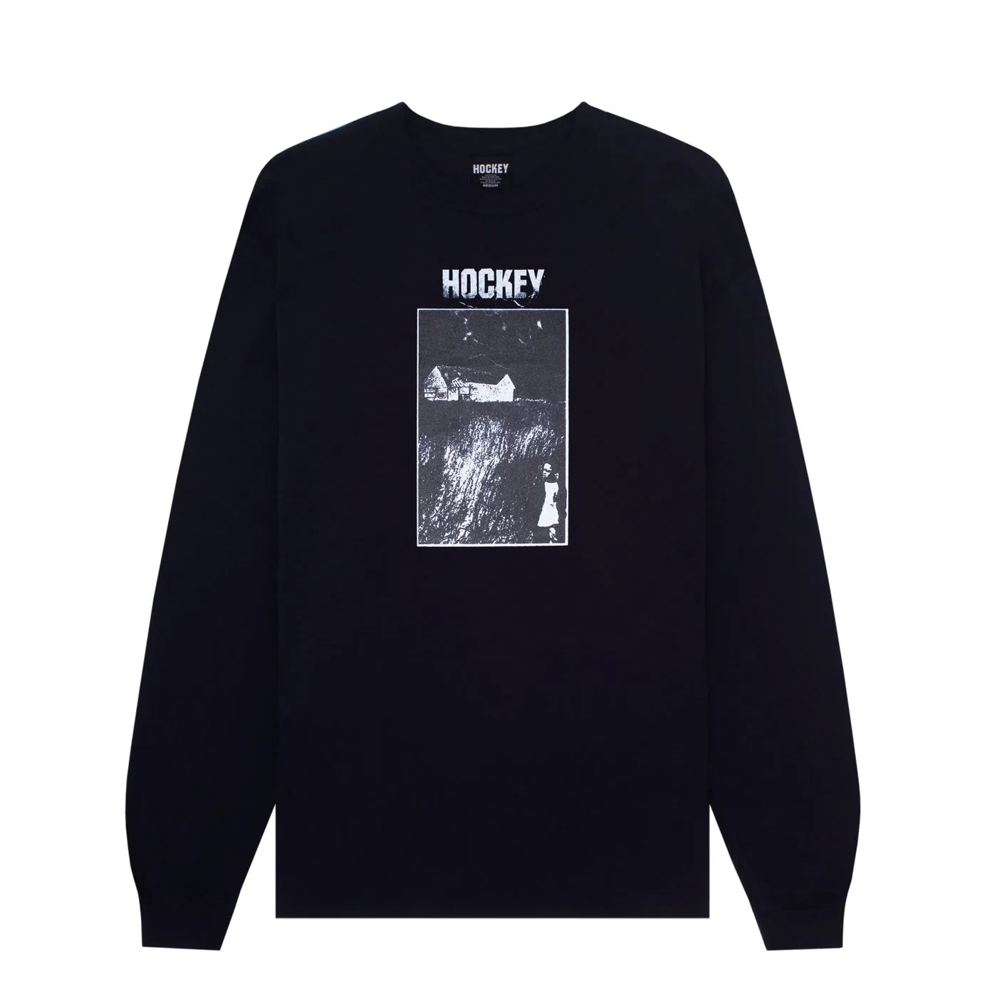 HOCKEY LITTLE ROCK L/S TEE - BLACK GLOW