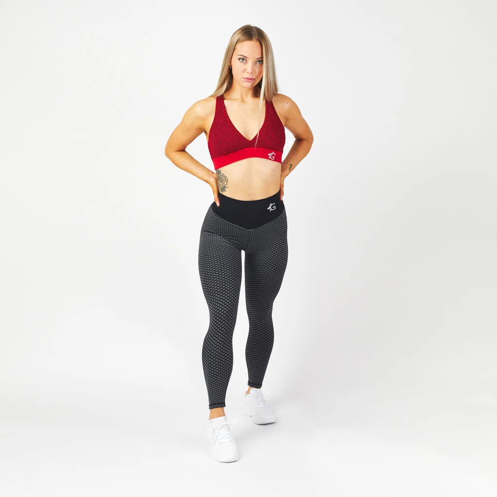 Honeycomb Leggings, Black