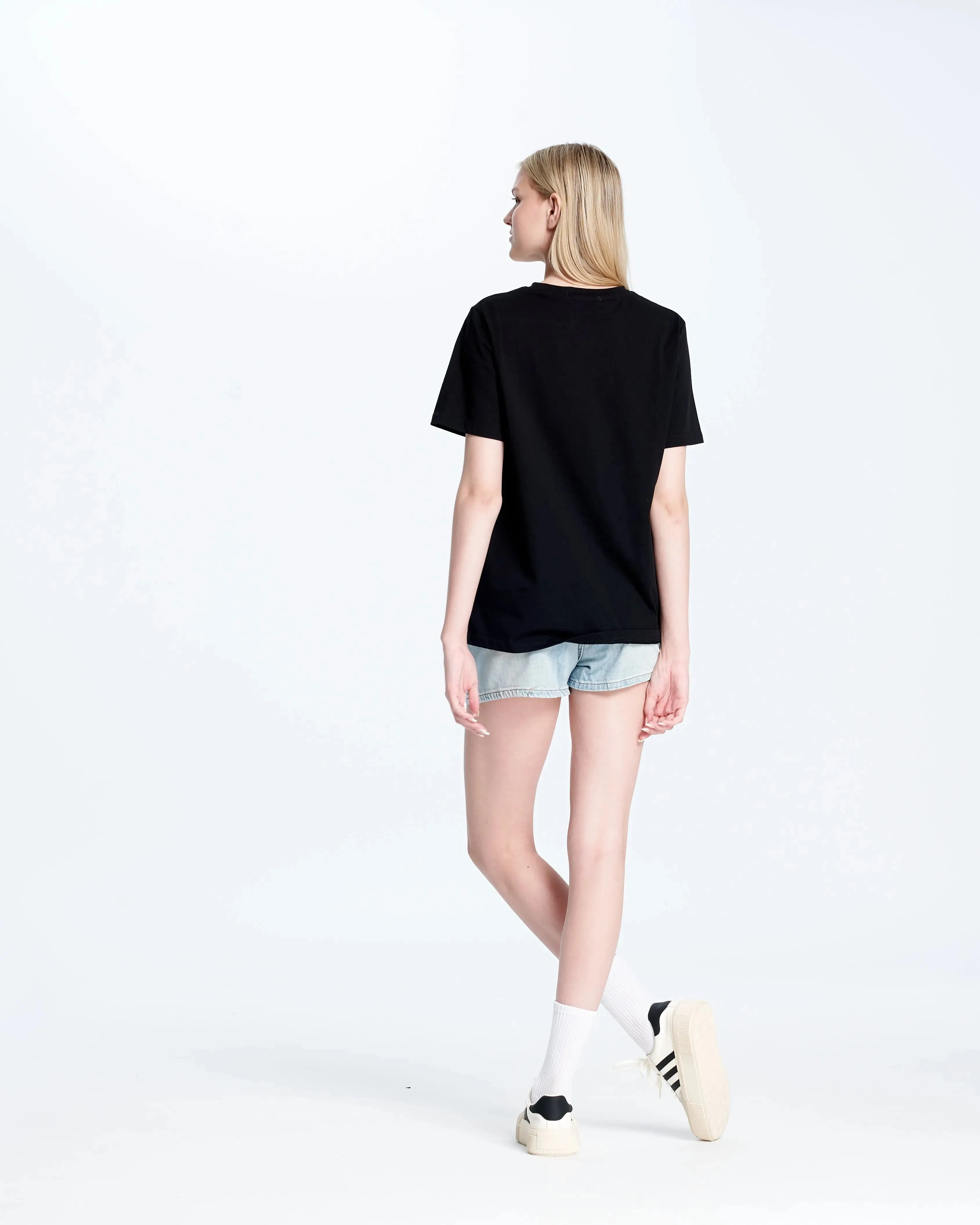 HZ8562 Basic Denim Shorts