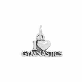I Love Gymnastics Charm