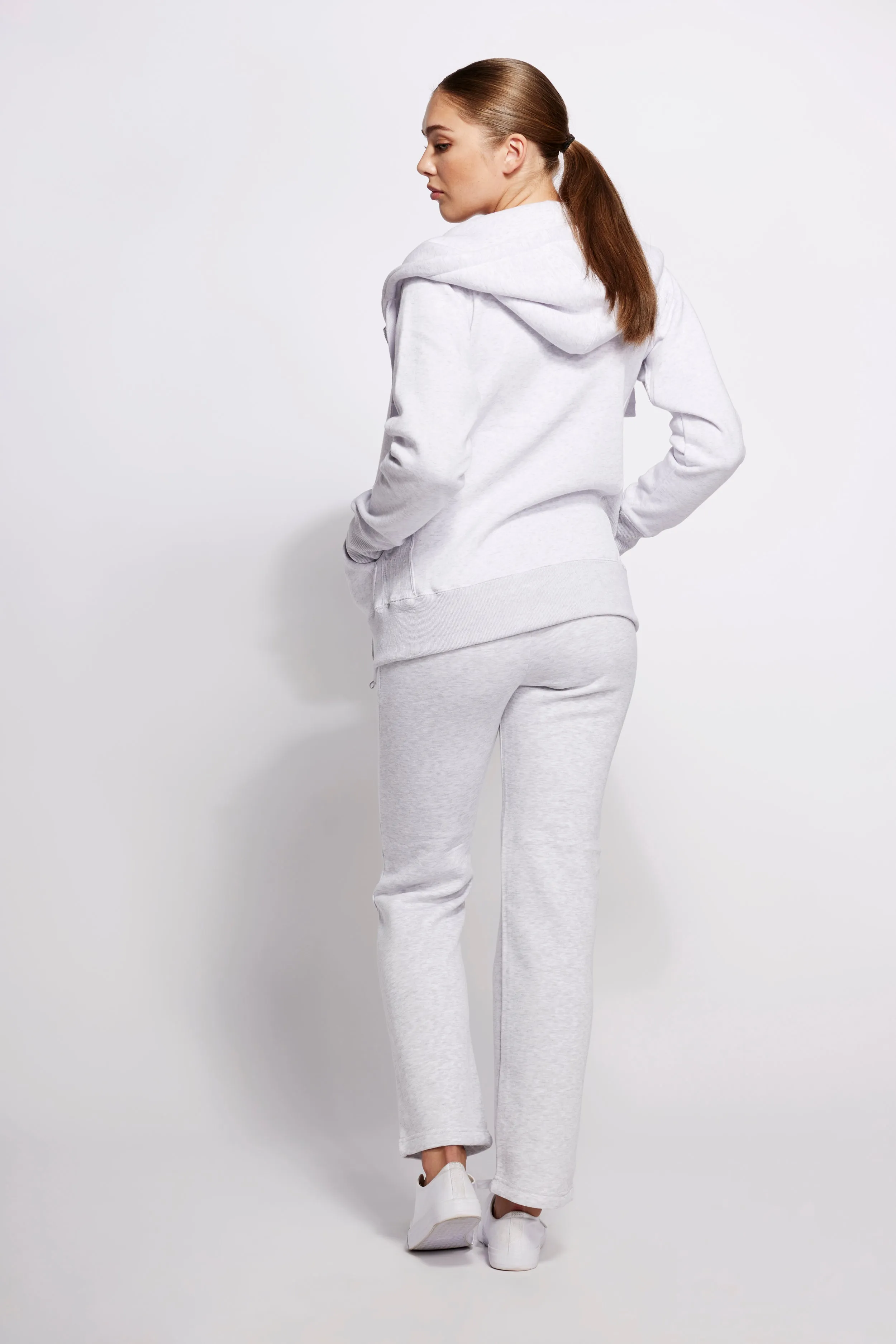 Light Grey Straight Leg Joggers for Girls
