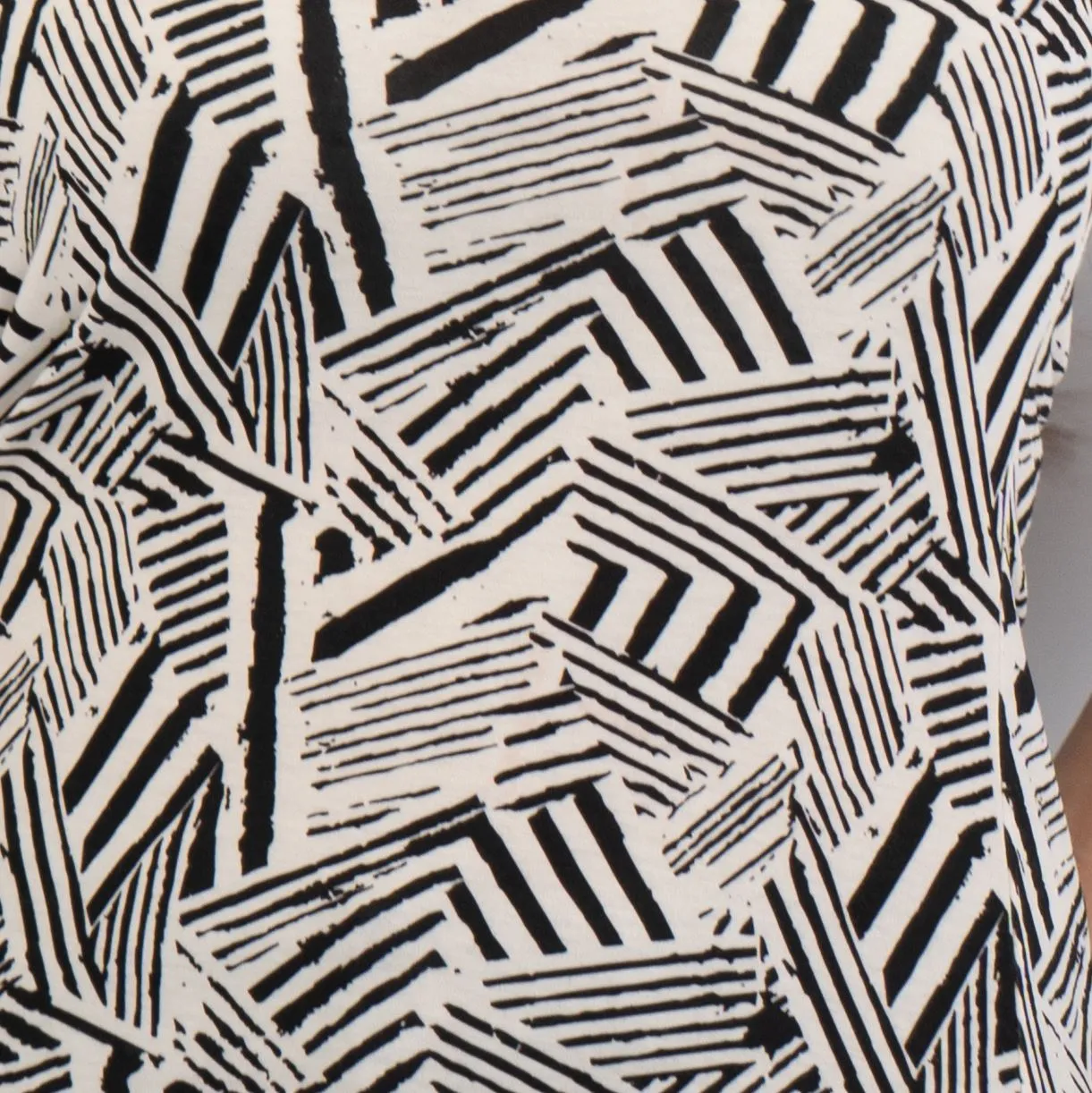 Karen Millen Black & White Tank Top Geometric Print Sleeveless Summer Tops