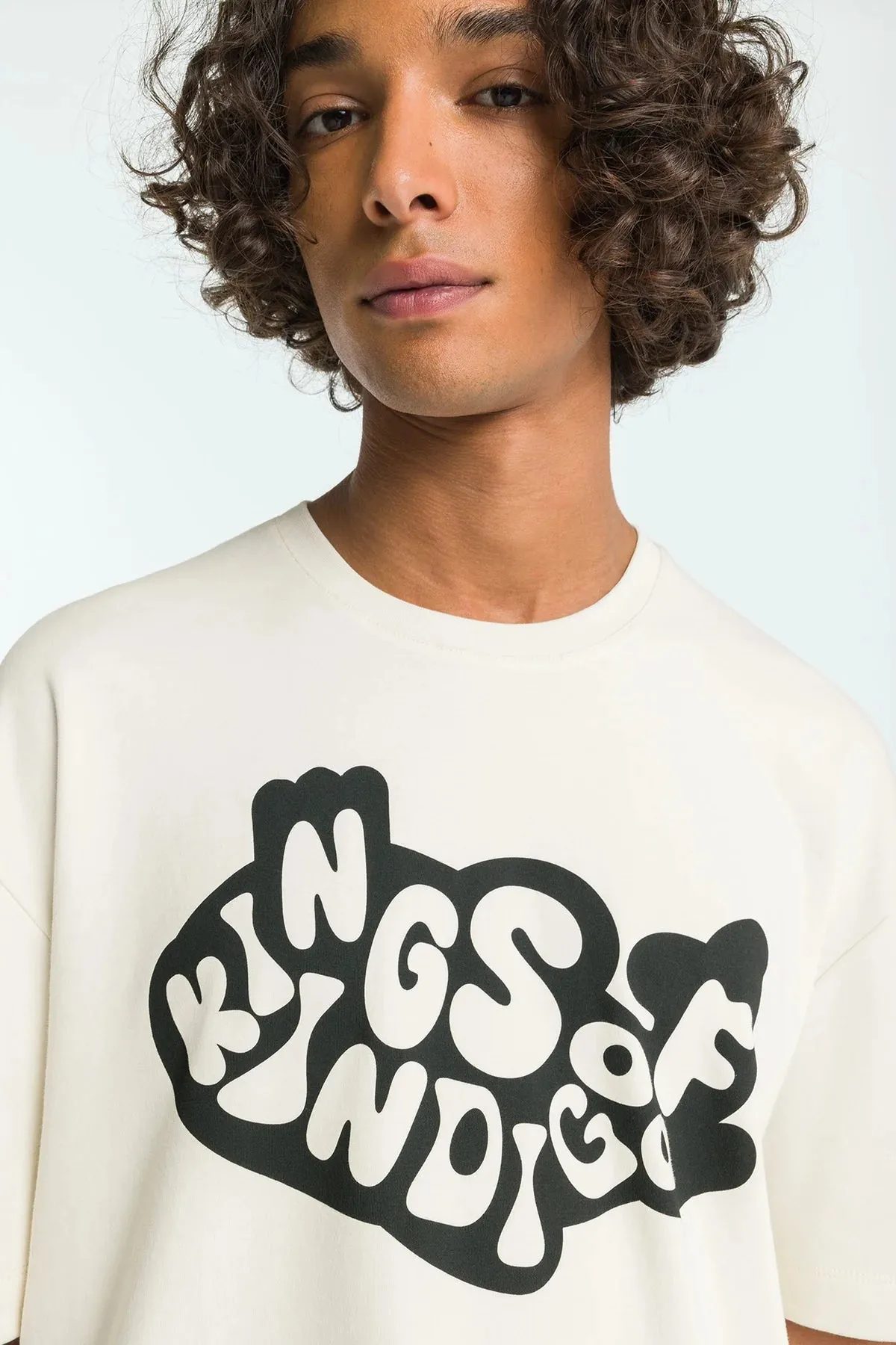 Kings of Indigo Horikawa t-shirt non-dyed carp unisex