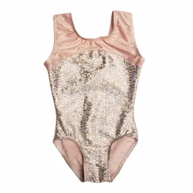 Leotard - Pink Mermaid and Rose Gold