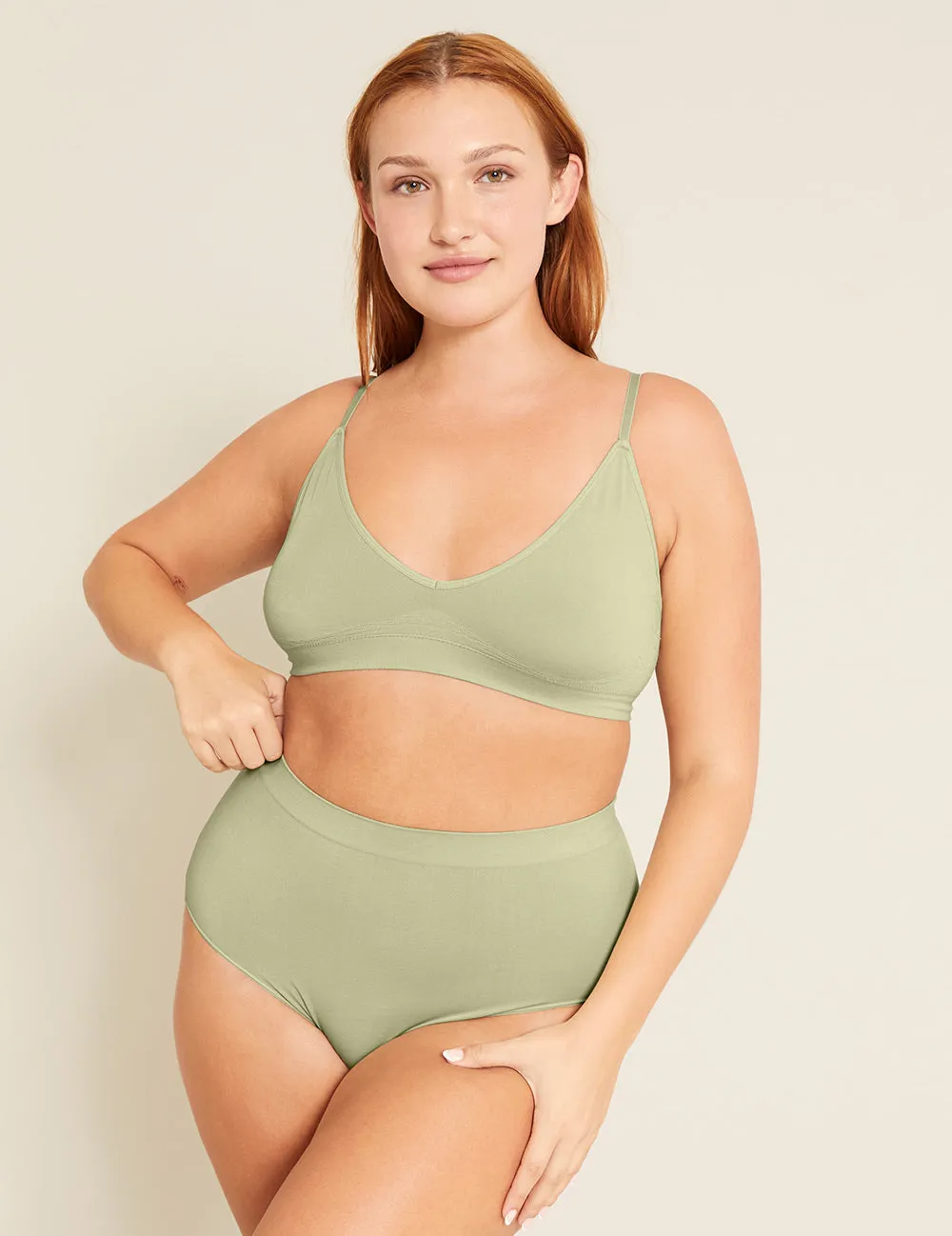 LYOLYTE Full Boyleg Brief - Sage
