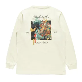 Maharishi Samurai VS. Dragon L/S T- Shirt 'Ecru'