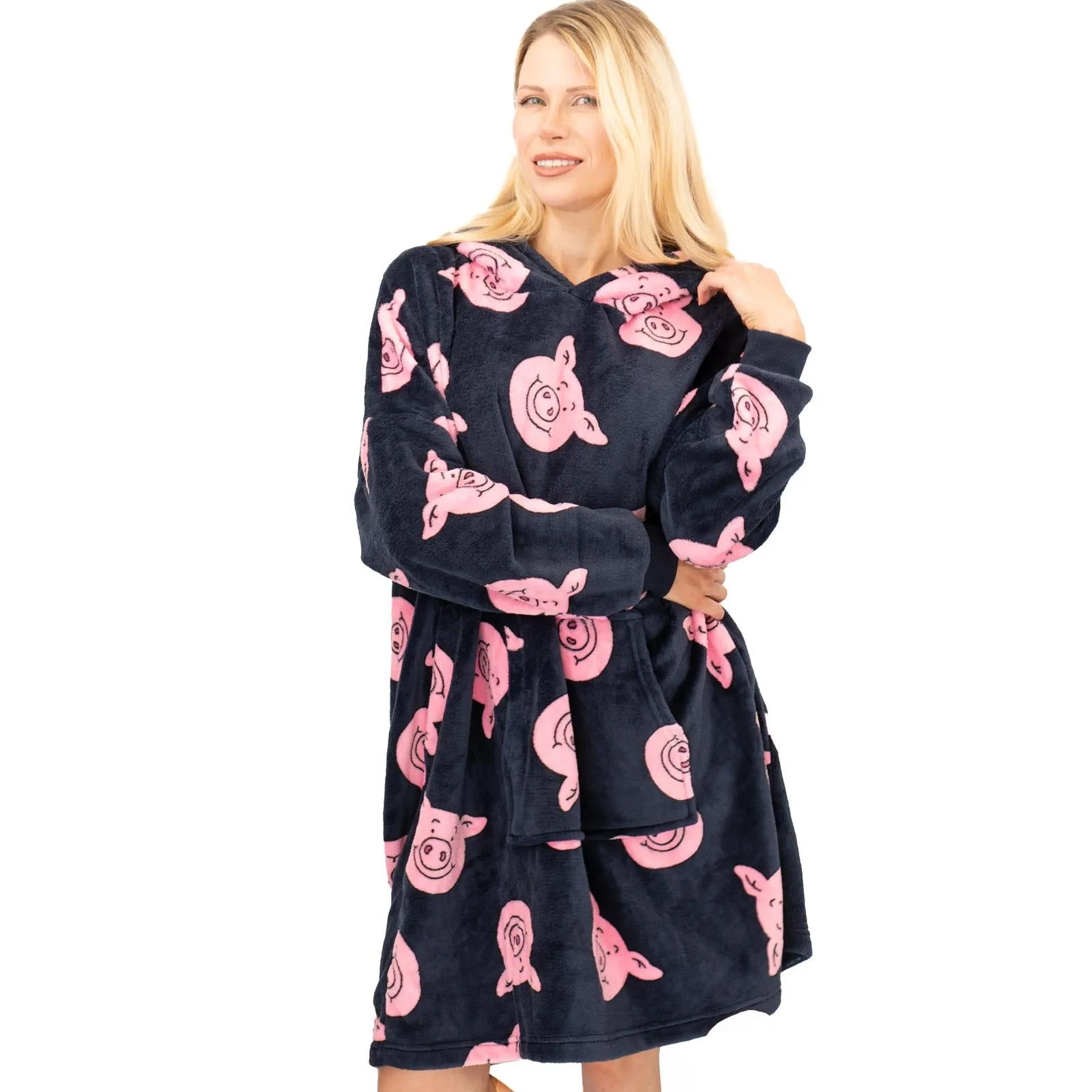 M&S Kids Percy Pig Oversized Hoodie Oodie