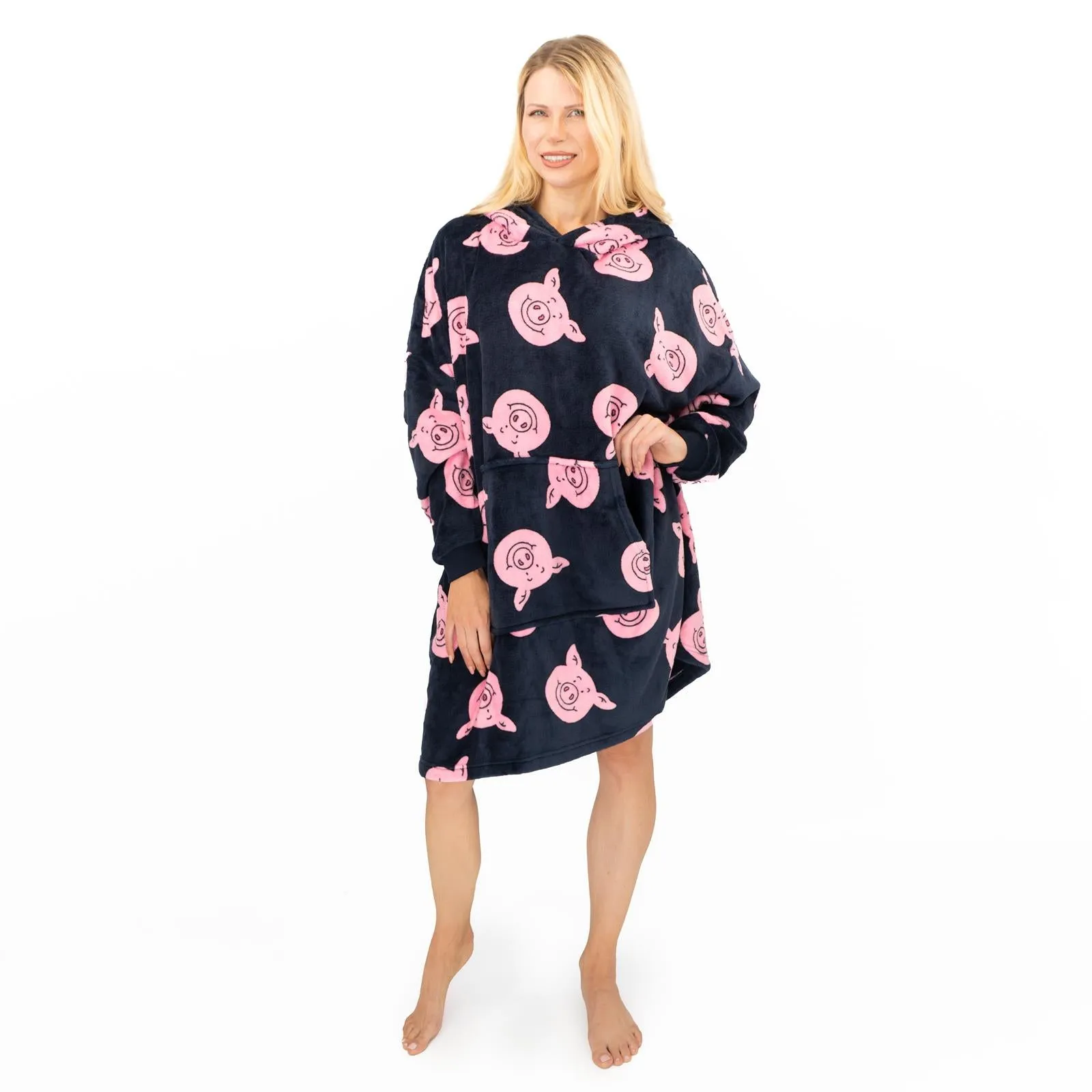M&S Kids Percy Pig Oversized Hoodie Oodie