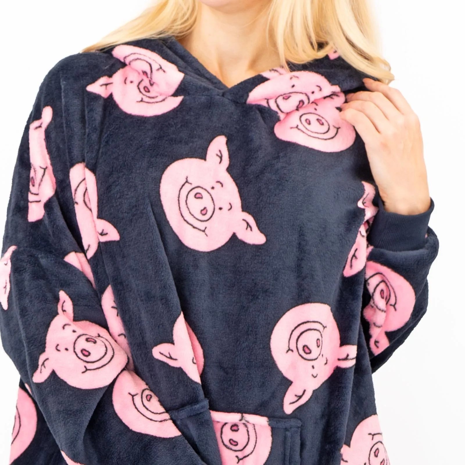 M&S Kids Percy Pig Oversized Hoodie Oodie
