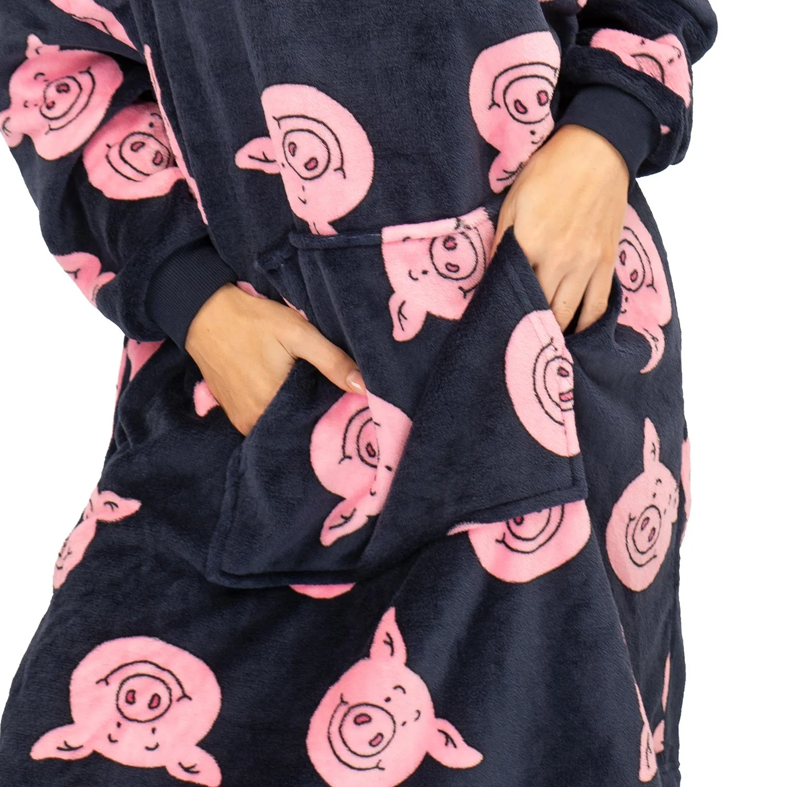 M&S Kids Percy Pig Oversized Hoodie Oodie