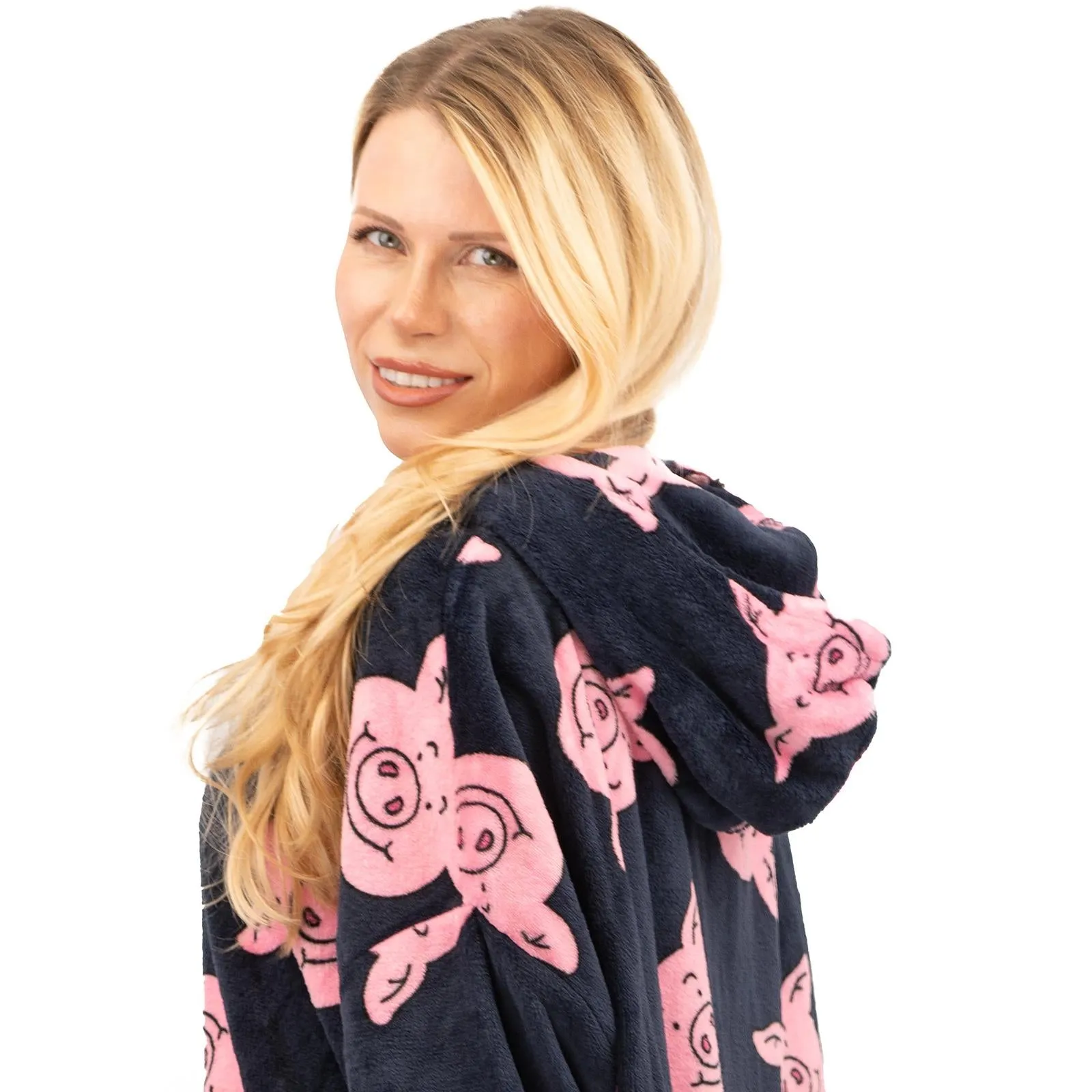 M&S Kids Percy Pig Oversized Hoodie Oodie