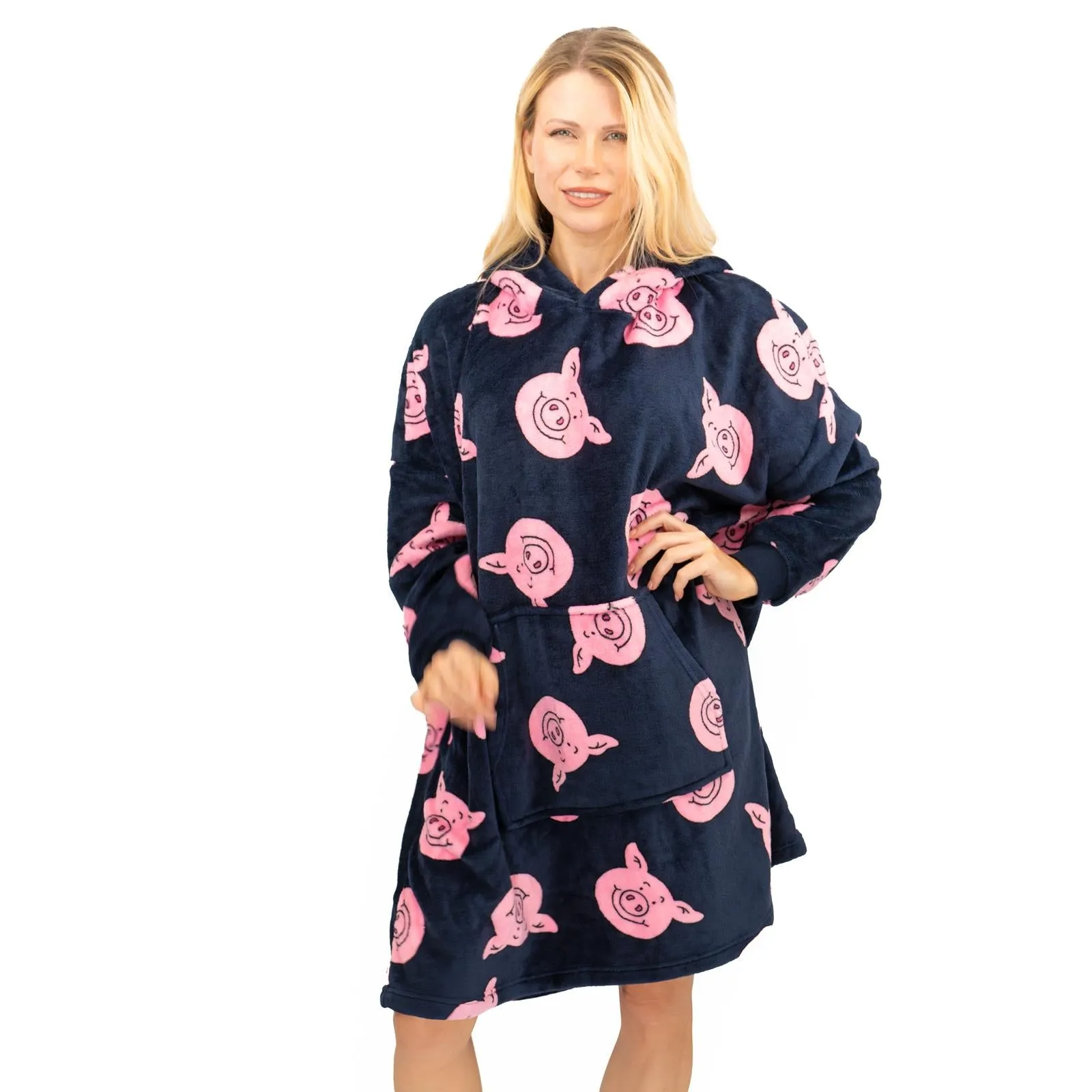 M&S Kids Percy Pig Oversized Hoodie Oodie