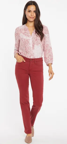 Marilyn Straight Rood Premium Denim | Boysenberry Reactive