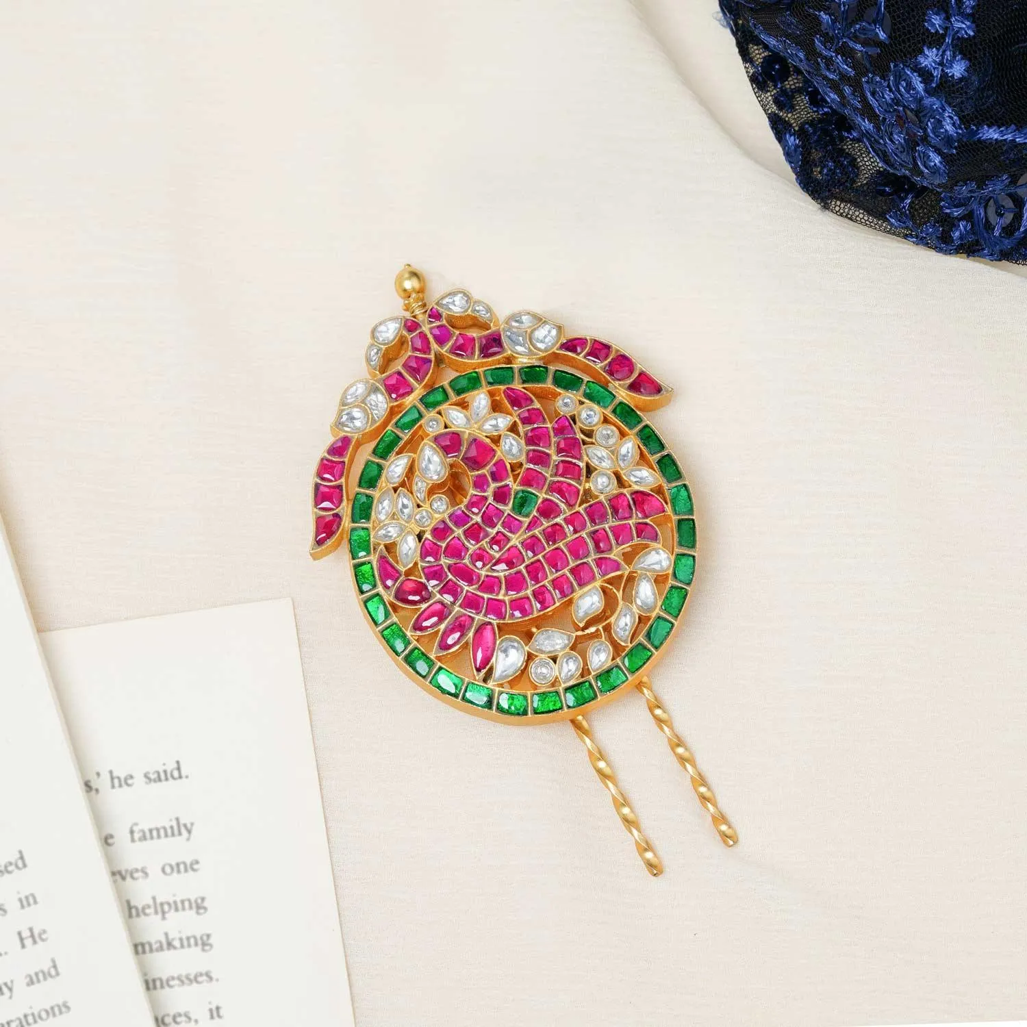 Mesmeric Peacock 925 Gold PolishJada Billa